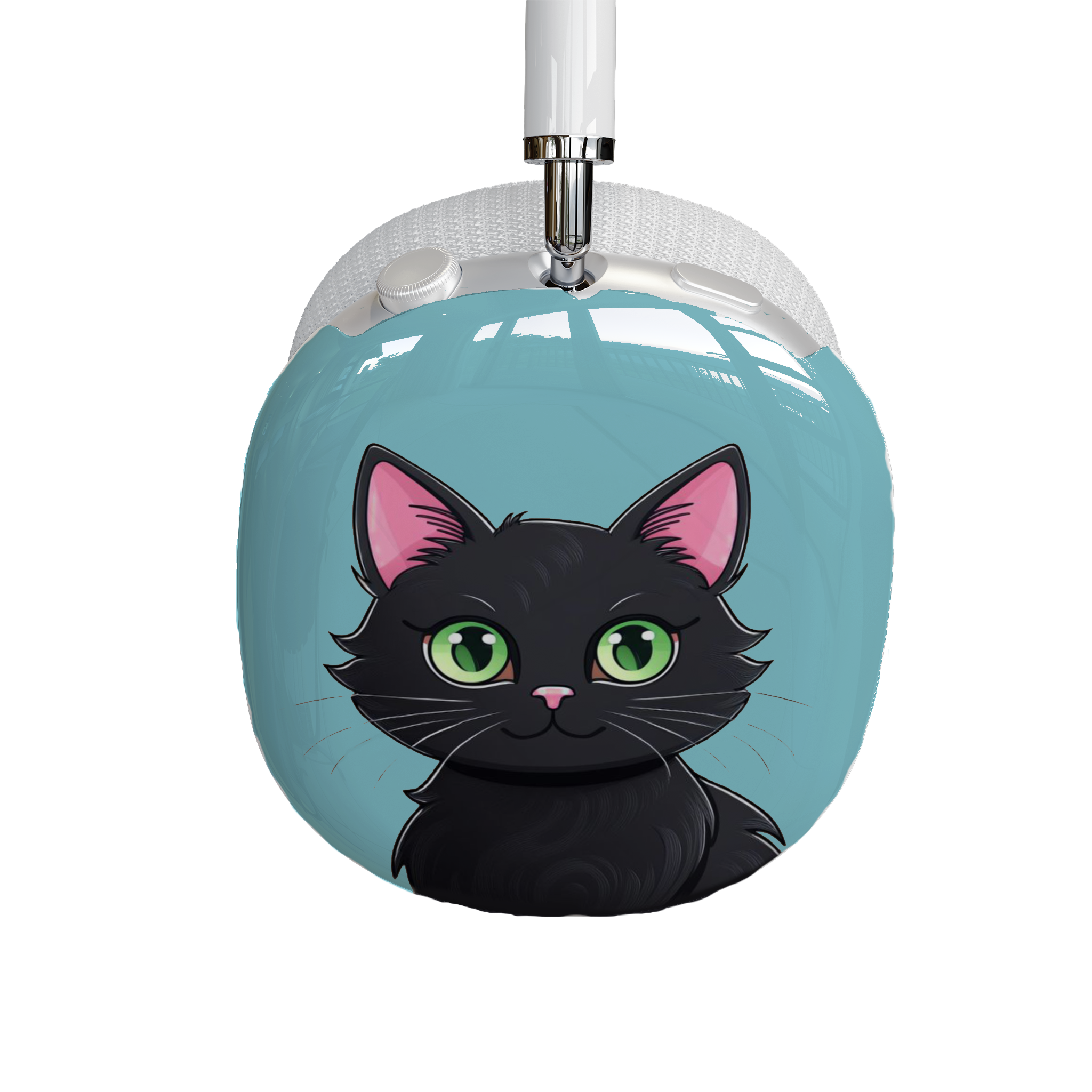 AirPods Max Shell Case, Cute Cats On Sky Blue Background Artwork, Apple Fan Gift, Pet Lovers, Fashionable, Fun Kittens - Meow Meow product thumbnail image