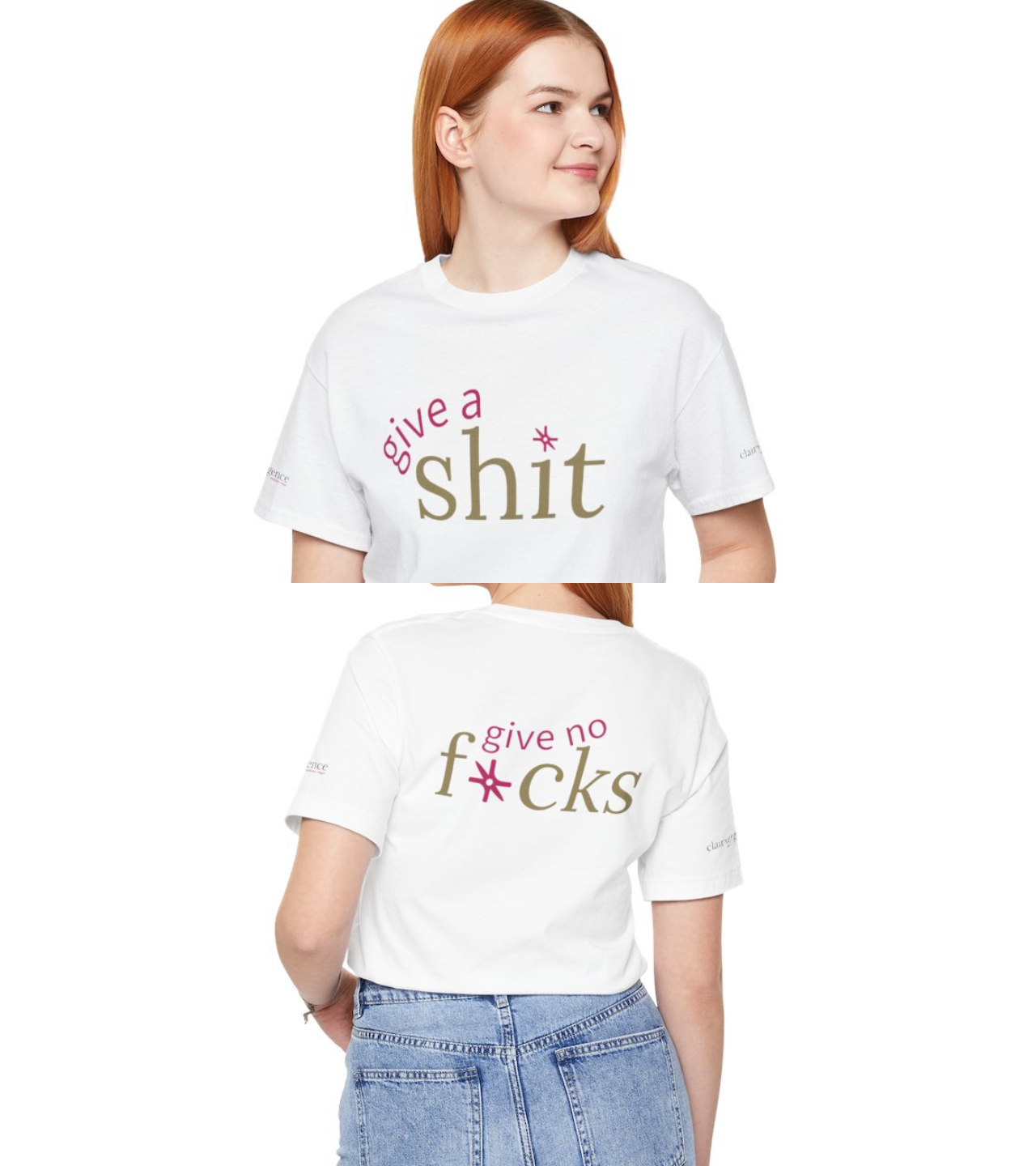 Give a sh*t; give no f*cks tee (unisex) product thumbnail image Give a sh*t; give no f*cks tee (unisex) product thumbnail image