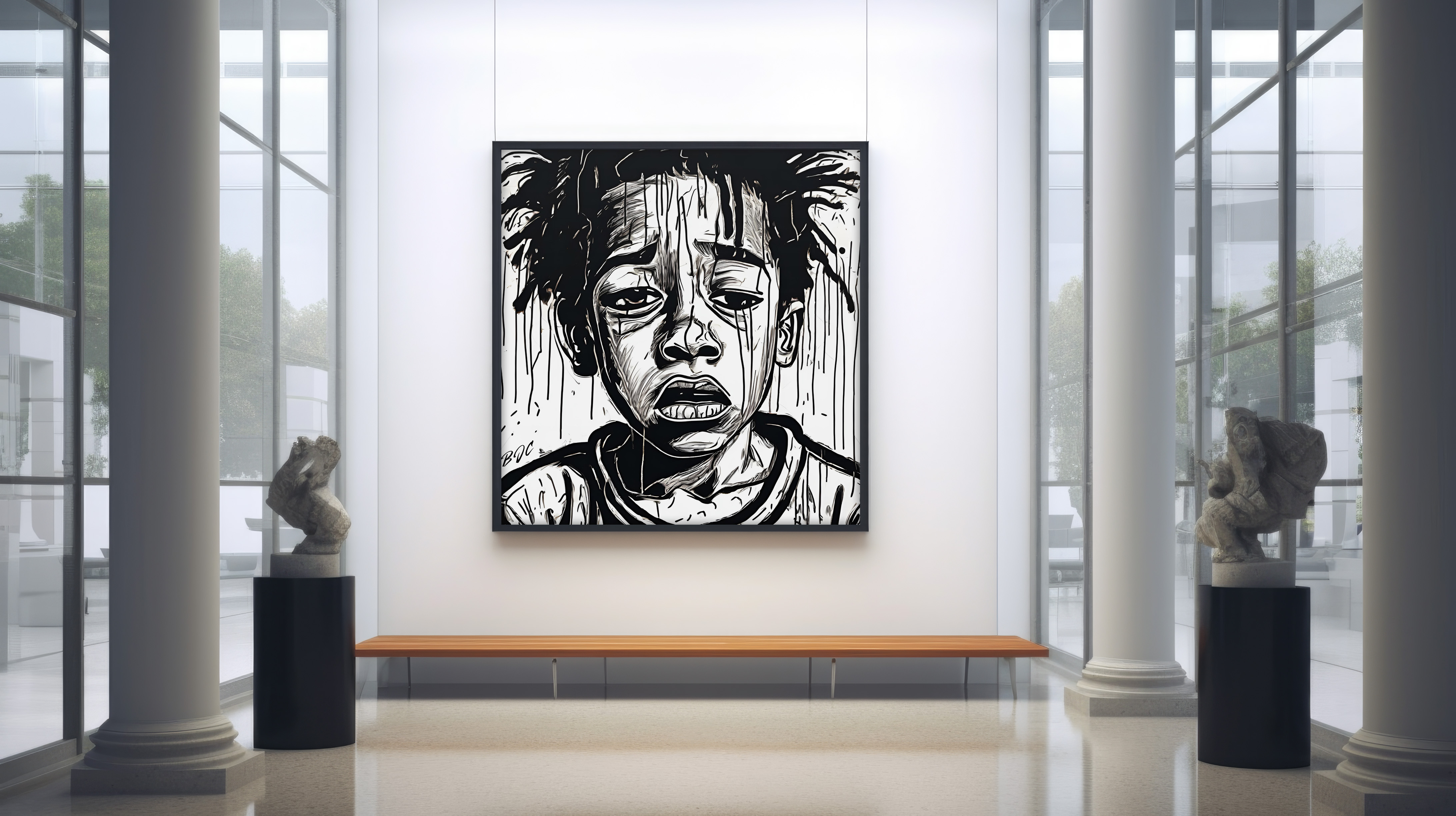 "Are You Gonna Hurt Me Too?" - Emotional Matte Canvas Art - Brian J. Clark ABUSE Art Collection - Wall Decor for Home or Office product thumbnail image