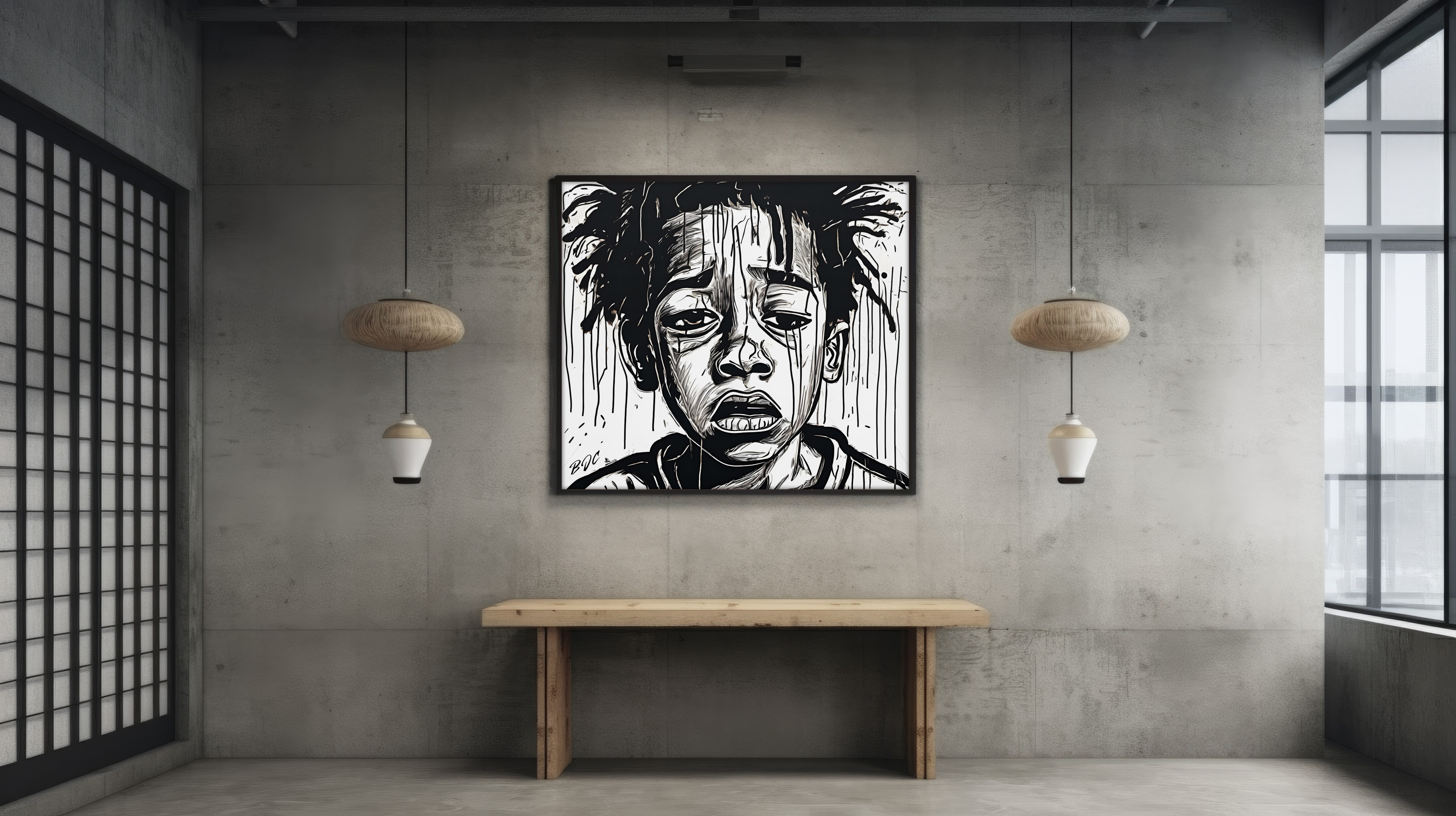"Are You Gonna Hurt Me Too?" - Emotional Matte Canvas Art - Brian J. Clark ABUSE Art Collection - Wall Decor for Home or Office product thumbnail image