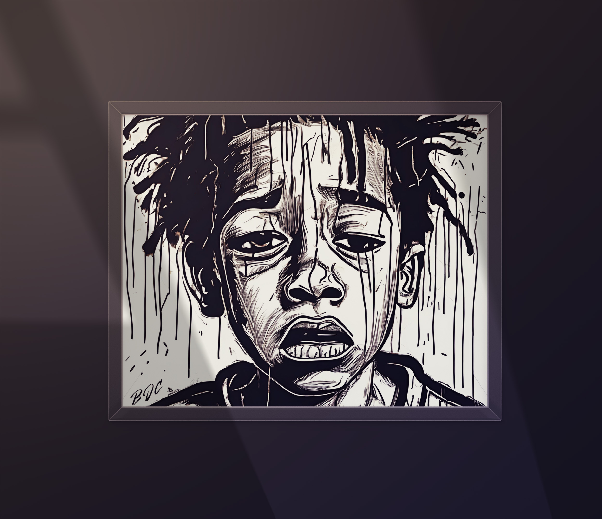 "Are You Gonna Hurt Me Too?" - Emotional Matte Canvas Art - Brian J. Clark ABUSE Art Collection - Wall Decor for Home or Office product thumbnail image