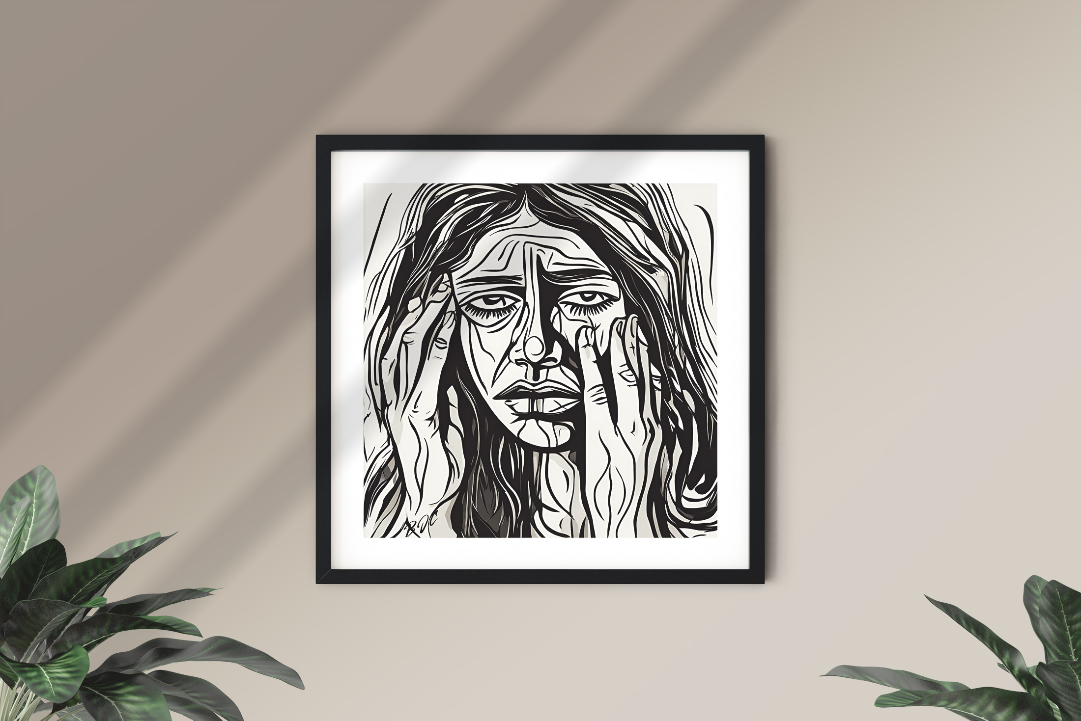 "Daddy Issues" - Emotional Matte Canvas Art - Brian J. Clark ABUSE Art Collection - Wall Decor for Home or Office product thumbnail image