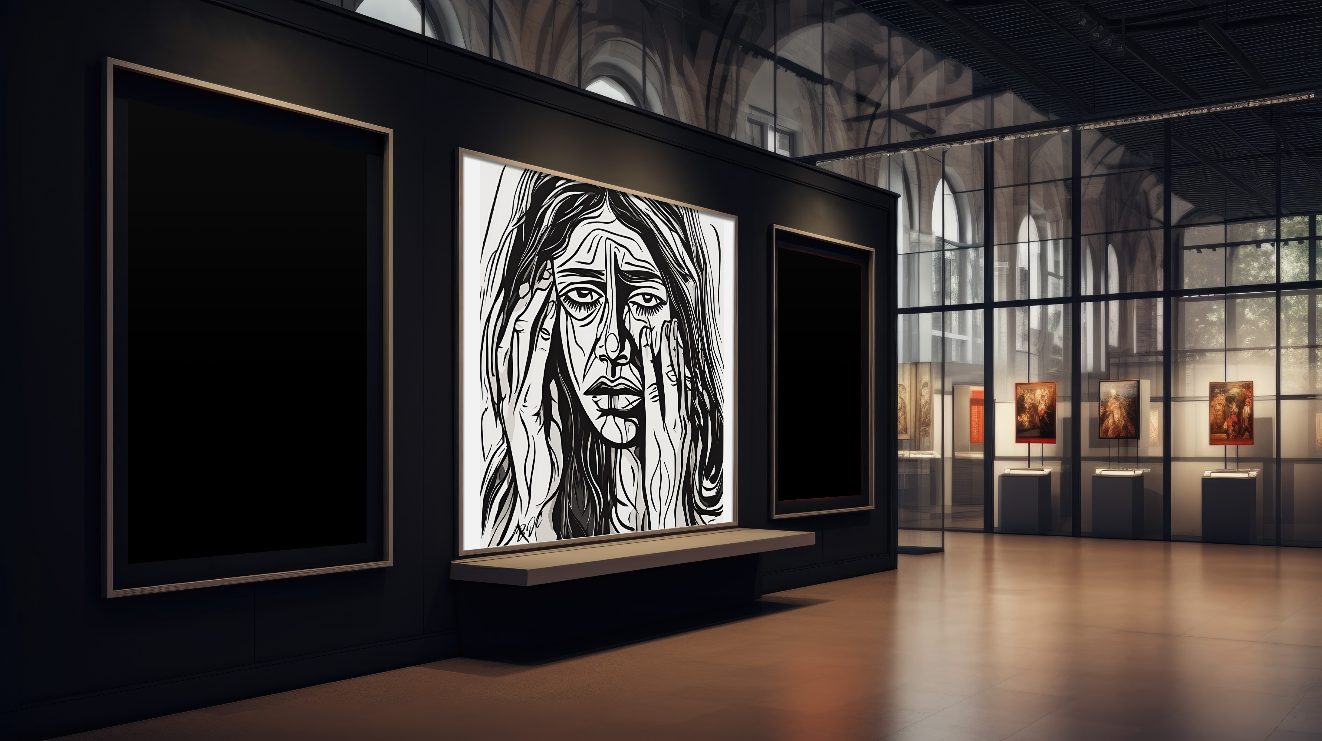 "Daddy Issues" - Emotional Matte Canvas Art - Brian J. Clark ABUSE Art Collection - Wall Decor for Home or Office product thumbnail image "Daddy Issues" - Emotional Matte Canvas Art - Brian J. Clark ABUSE Art Collection - Wall Decor for Home or Office product thumbnail image