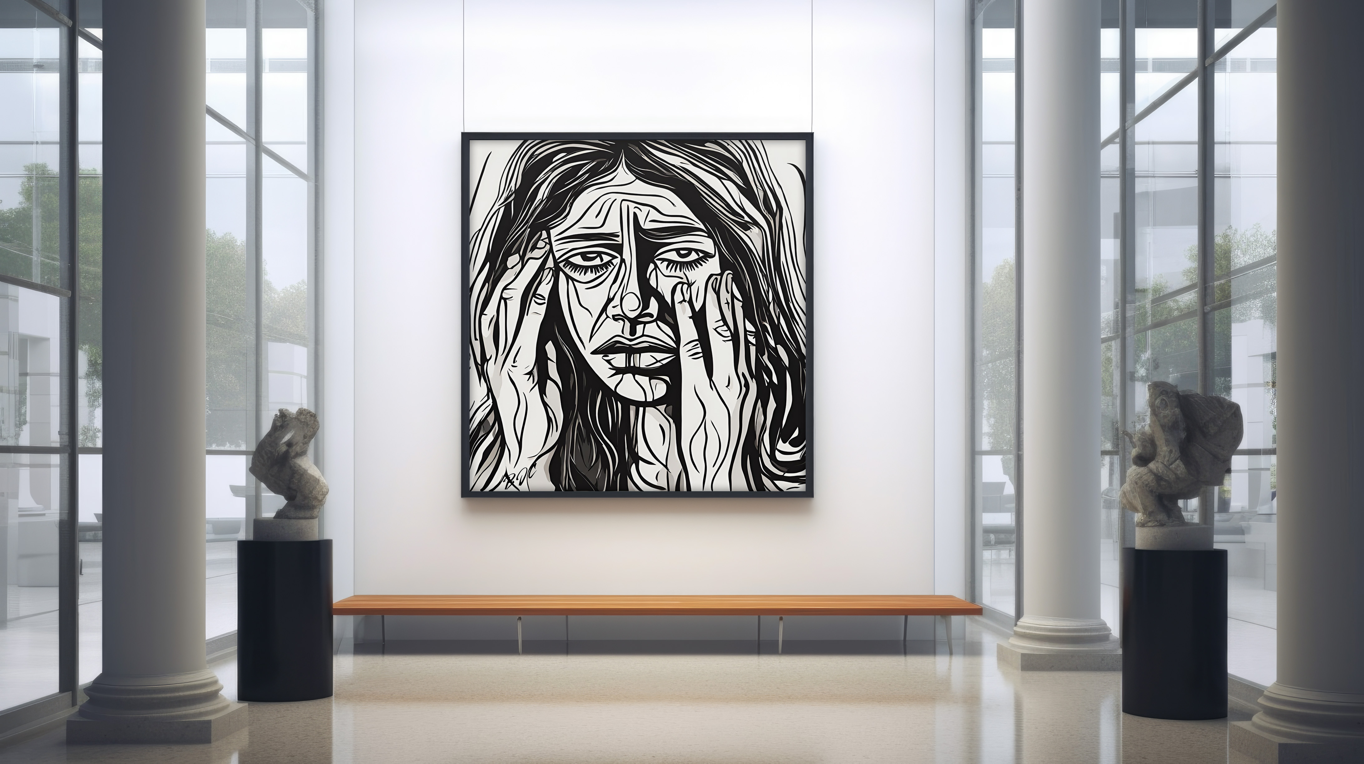 "Daddy Issues" - Emotional Matte Canvas Art - Brian J. Clark ABUSE Art Collection - Wall Decor for Home or Office product thumbnail image