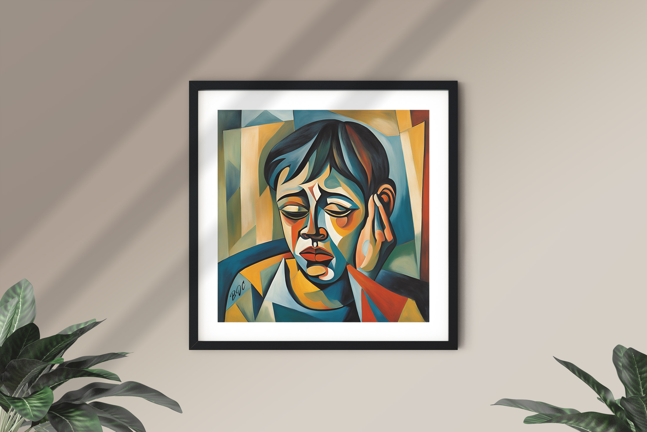 "Stay In Your Room" - Emotional Matte Canvas Art - Brian J. Clark ABUSE Art Collection - Wall Decor for Home or Office product thumbnail image