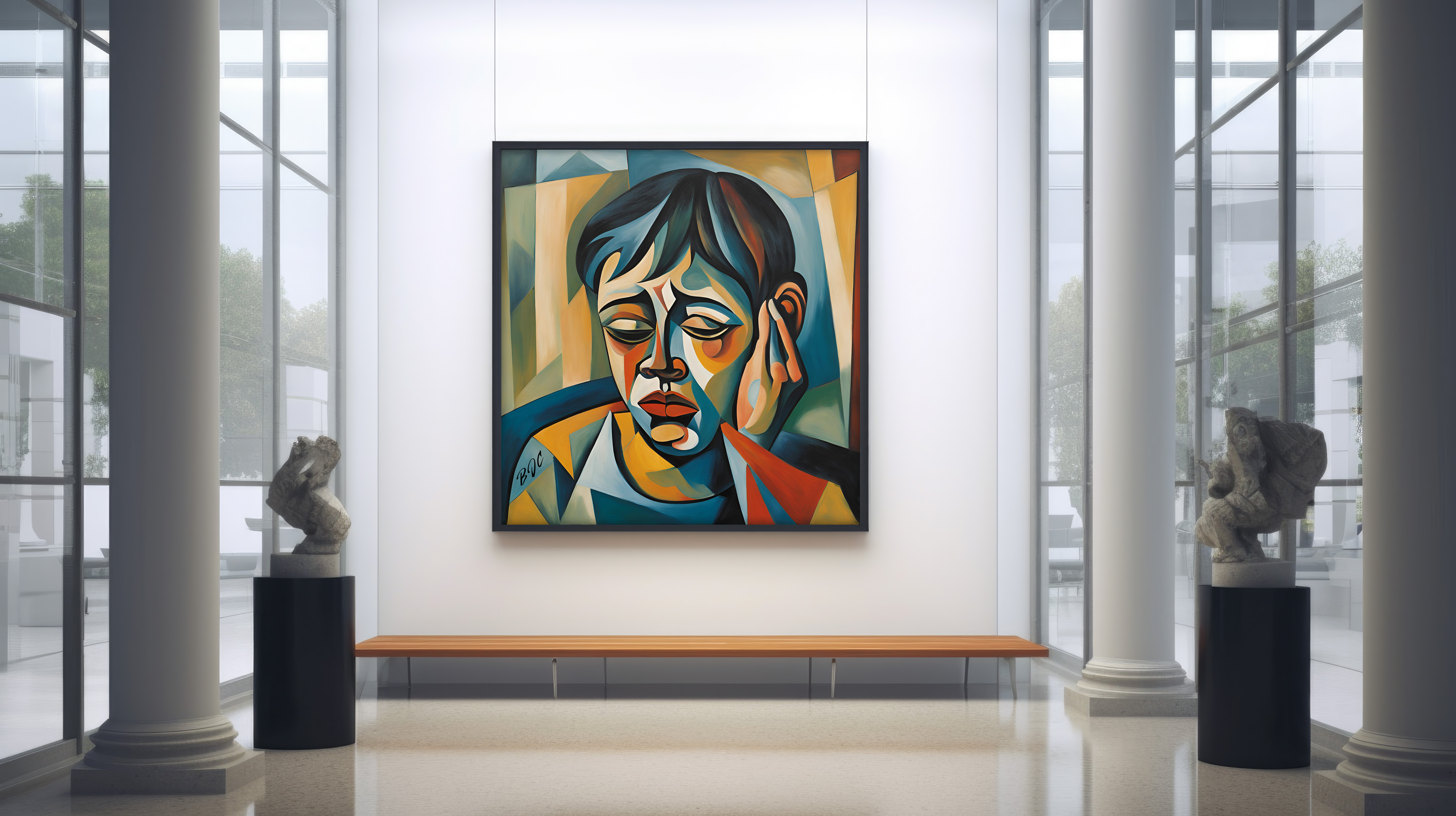 "Stay In Your Room" - Emotional Matte Canvas Art - Brian J. Clark ABUSE Art Collection - Wall Decor for Home or Office product thumbnail image