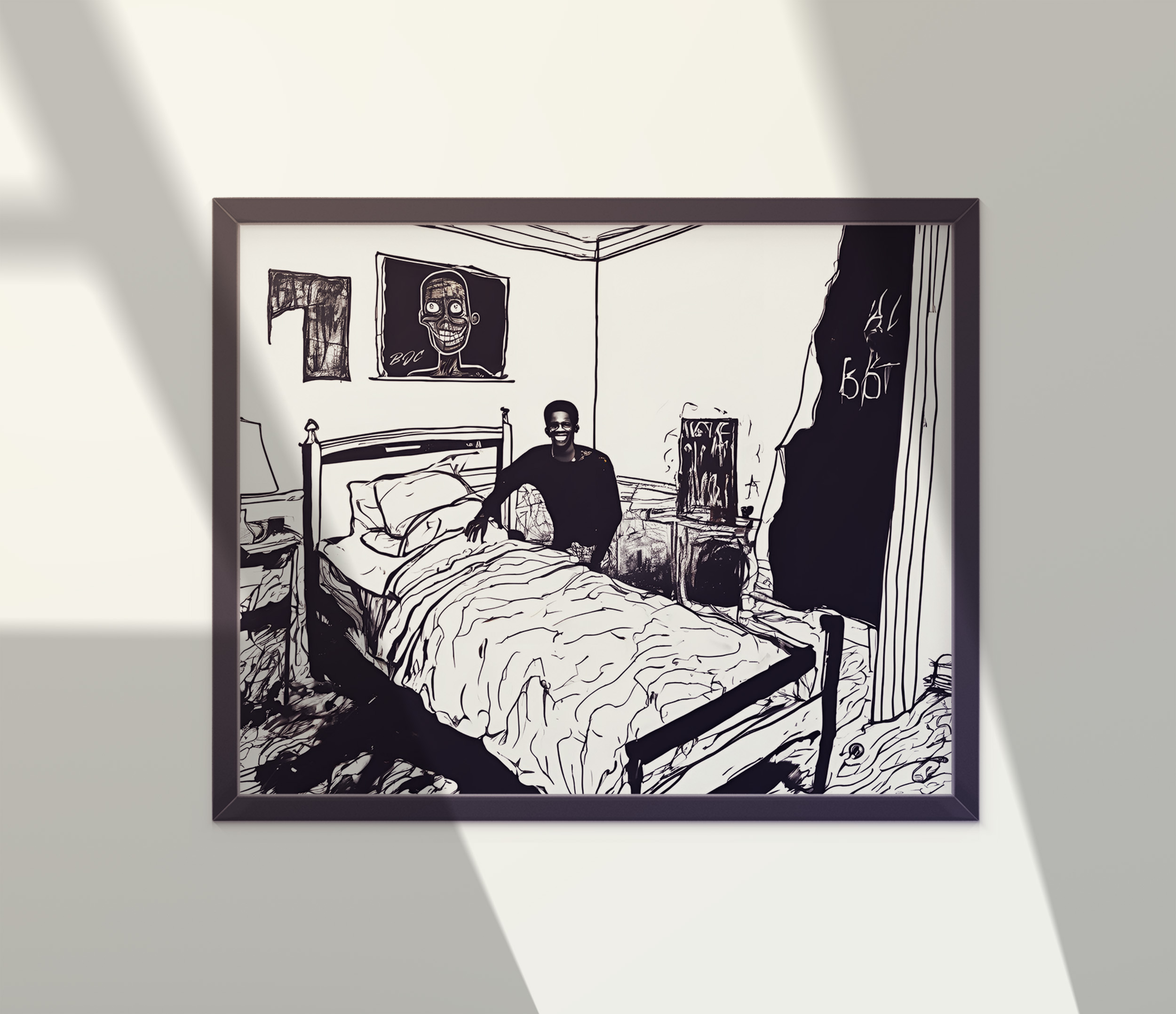 "Let Me Tuck You In" - Emotional Matte Canvas Art - Brian J. Clark ABUSE Art Collection - Wall Decor for Home or Office product thumbnail image