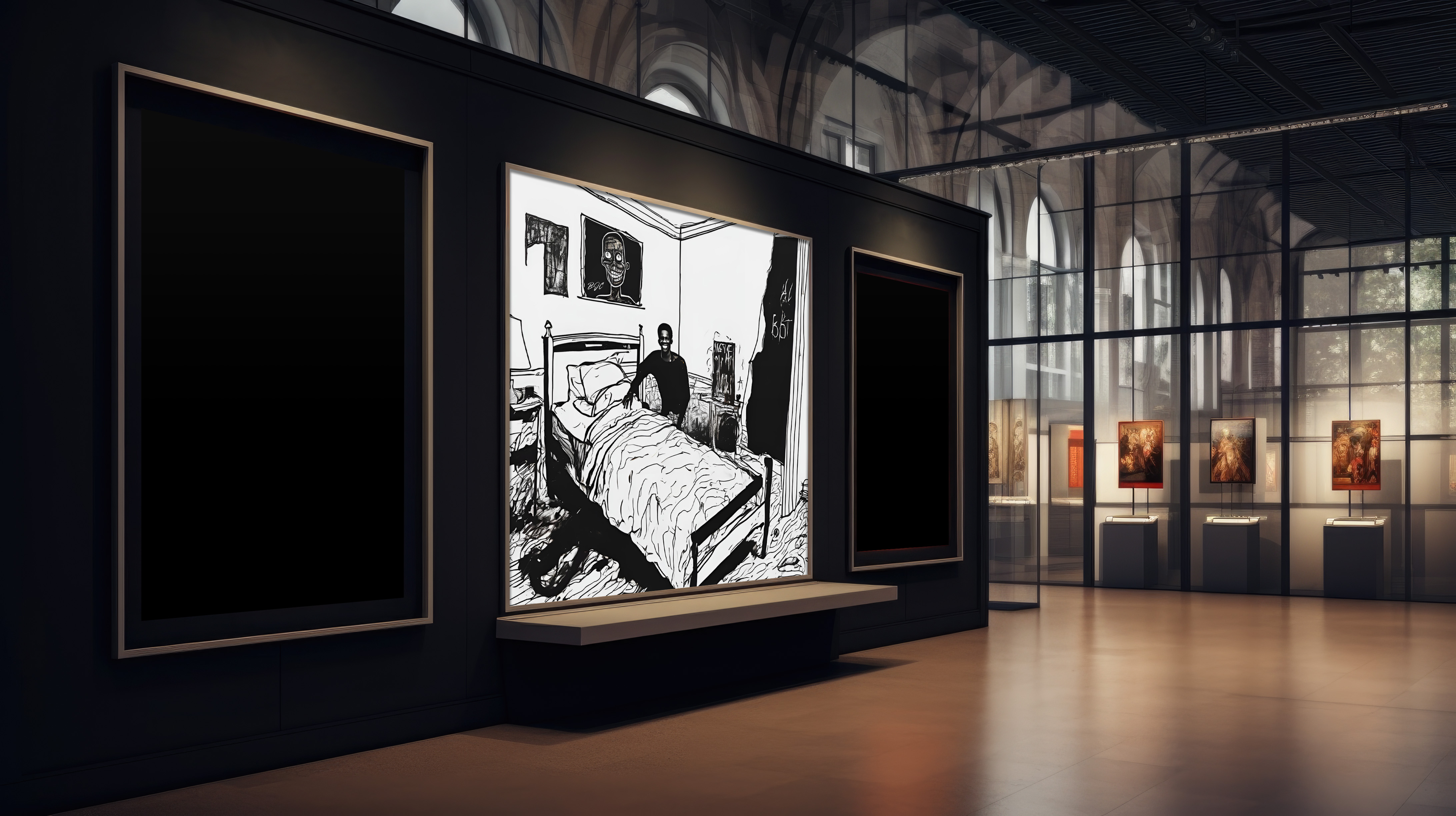 "Let Me Tuck You In" - Emotional Matte Canvas Art - Brian J. Clark ABUSE Art Collection - Wall Decor for Home or Office product thumbnail image "Let Me Tuck You In" - Emotional Matte Canvas Art - Brian J. Clark ABUSE Art Collection - Wall Decor for Home or Office product thumbnail image