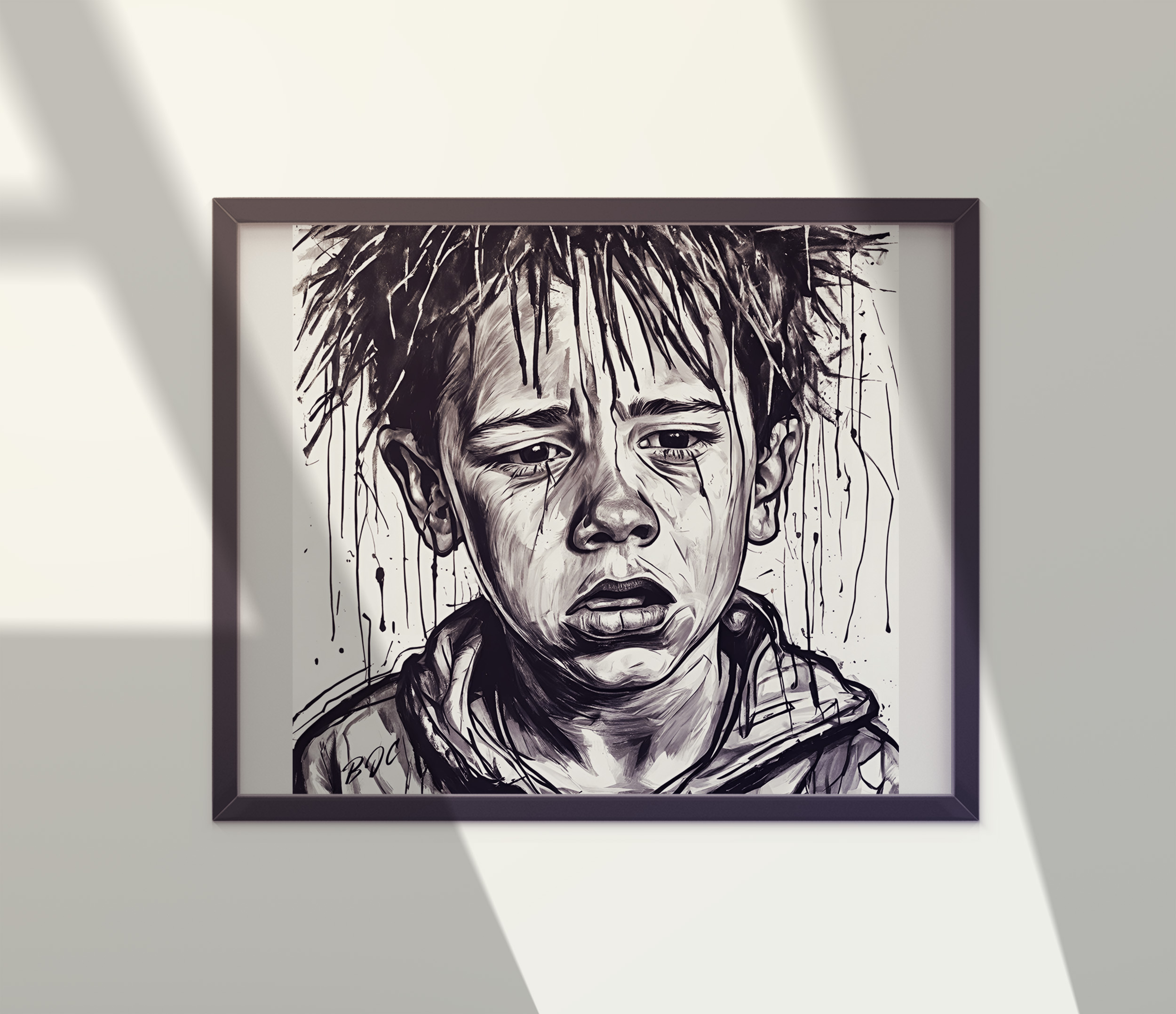 "The Son of An Alcoholic" - Emotional Matte Canvas Art - Brian J. Clark ABUSE Art Collection - Wall Decor for Home or Office product thumbnail image