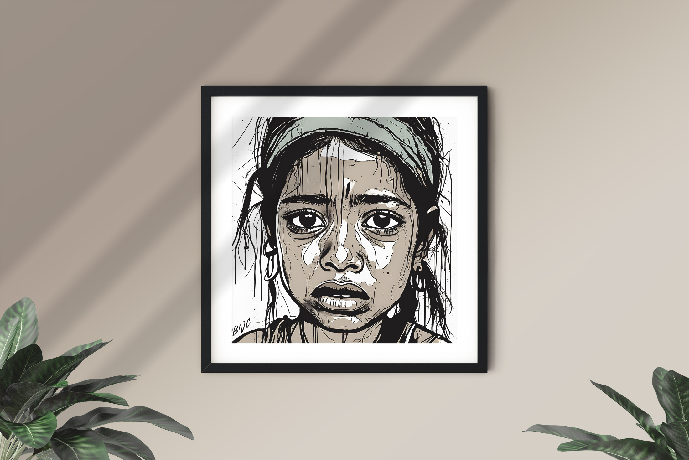 "The Daughter of An Alcoholic" - Emotional Matte Canvas Art - Brian J. Clark ABUSE Art Collection - Wall Decor for Home or Office product thumbnail image
