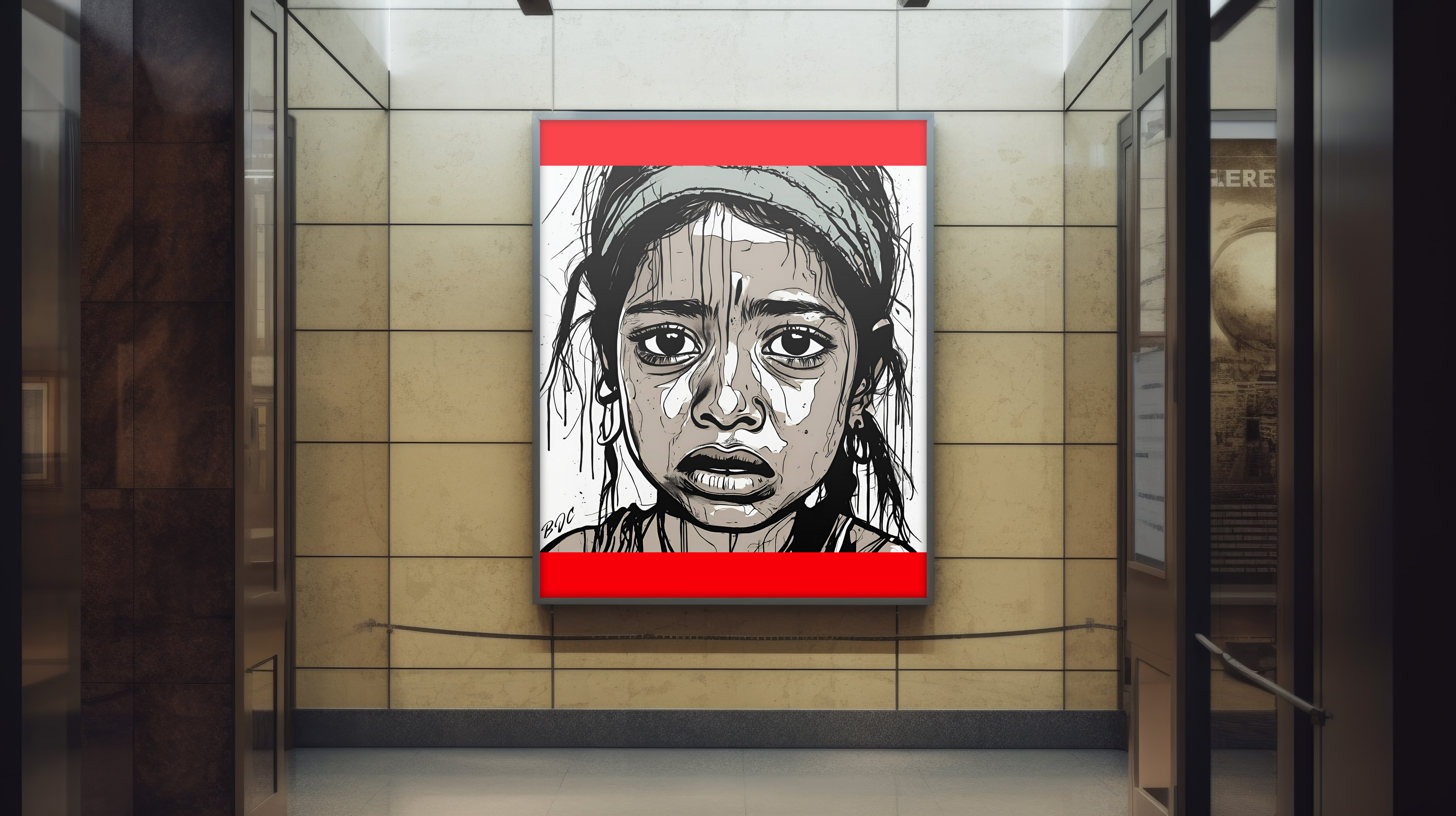 "The Daughter of An Alcoholic" - Emotional Matte Canvas Art - Brian J. Clark ABUSE Art Collection - Wall Decor for Home or Office product thumbnail image