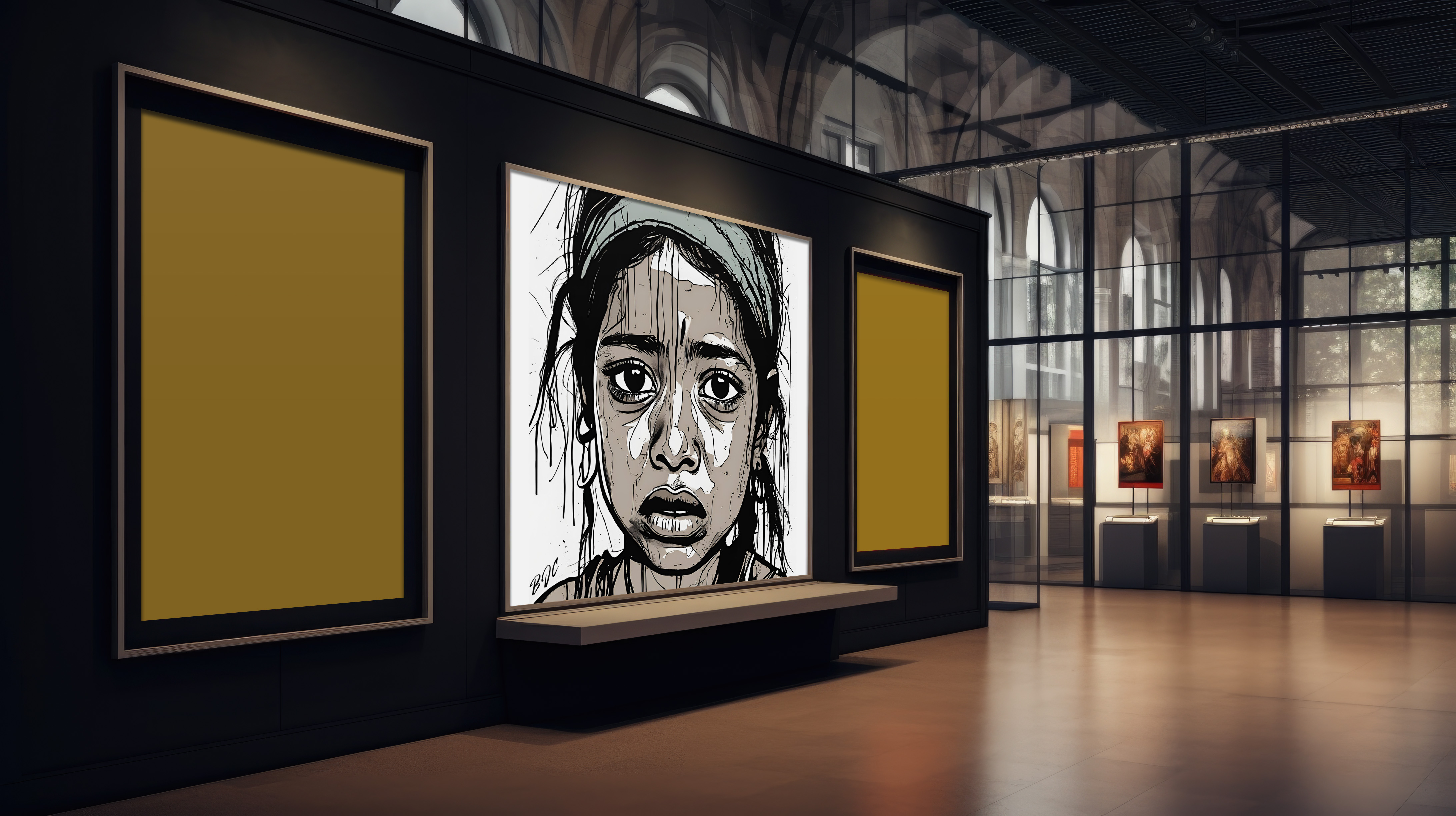 "The Daughter of An Alcoholic" - Emotional Matte Canvas Art - Brian J. Clark ABUSE Art Collection - Wall Decor for Home or Office product thumbnail image
