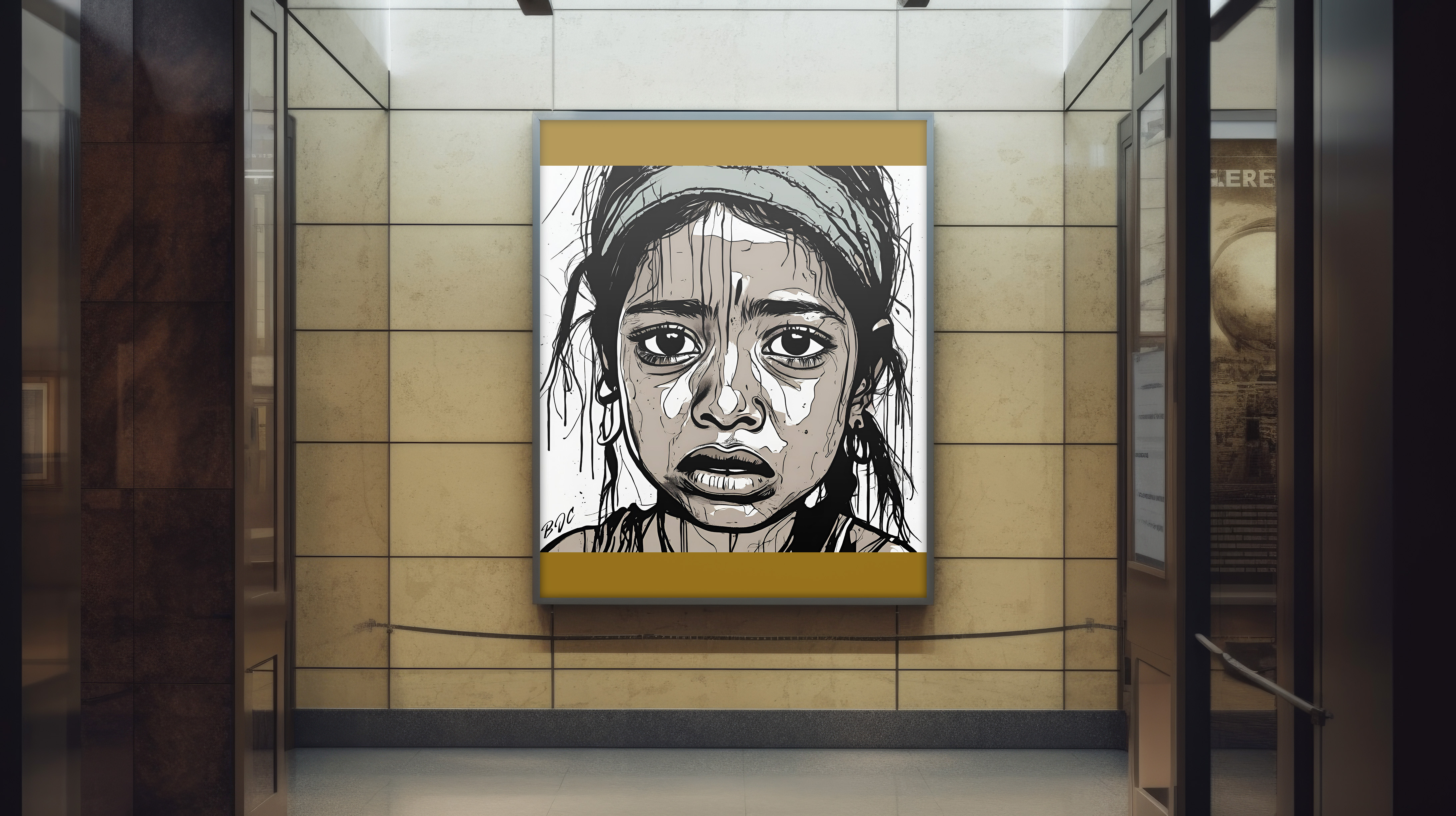 "The Daughter of An Alcoholic" - Emotional Matte Canvas Art - Brian J. Clark ABUSE Art Collection - Wall Decor for Home or Office product thumbnail image