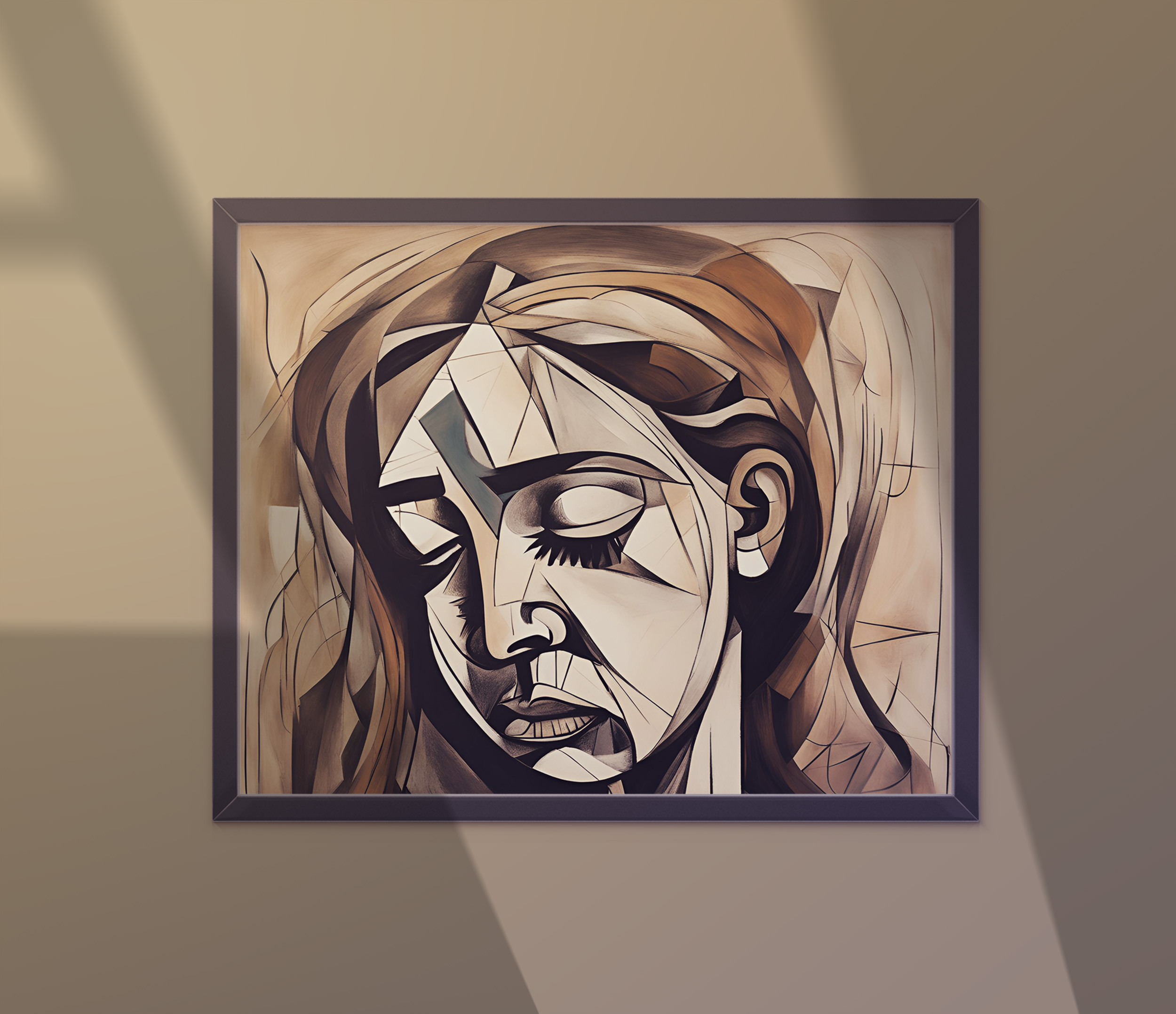 "Numb" - Emotional Matte Canvas Art - Brian J. Clark ABUSE Art Collection - Wall Decor for Home or Office product thumbnail image