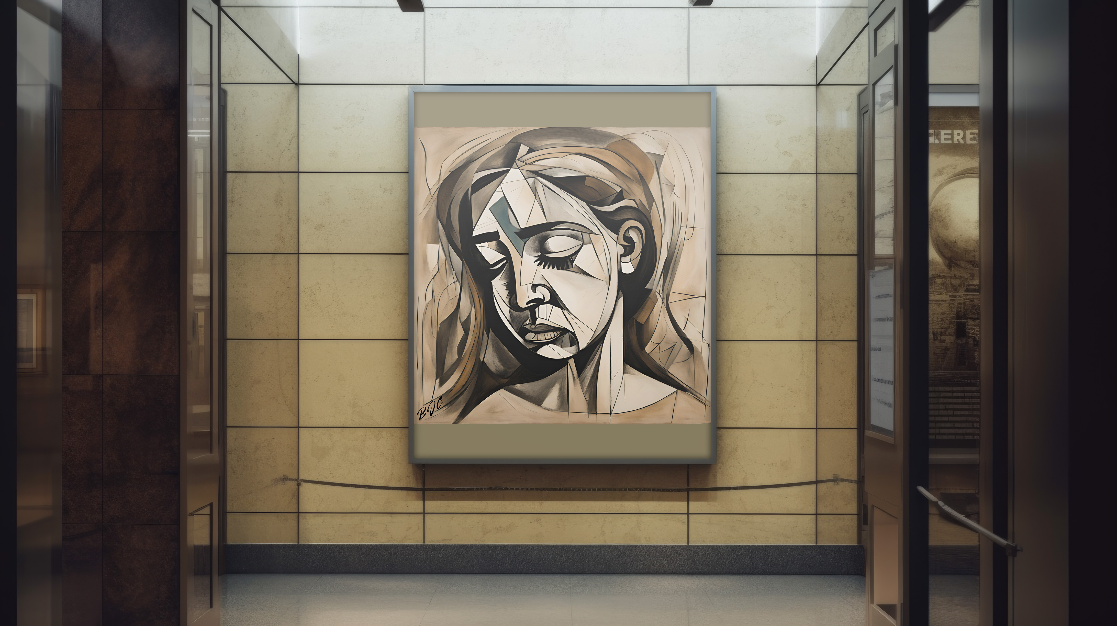 "Numb" - Emotional Matte Canvas Art - Brian J. Clark ABUSE Art Collection - Wall Decor for Home or Office product thumbnail image