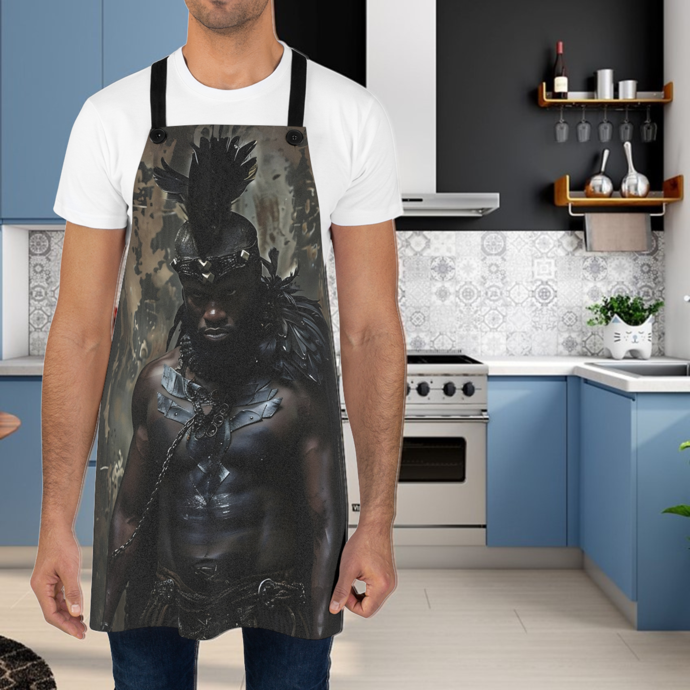 Moor Warrior Kitchen Apron (AOP) Moor Warrior Kitchen Apron (AOP)