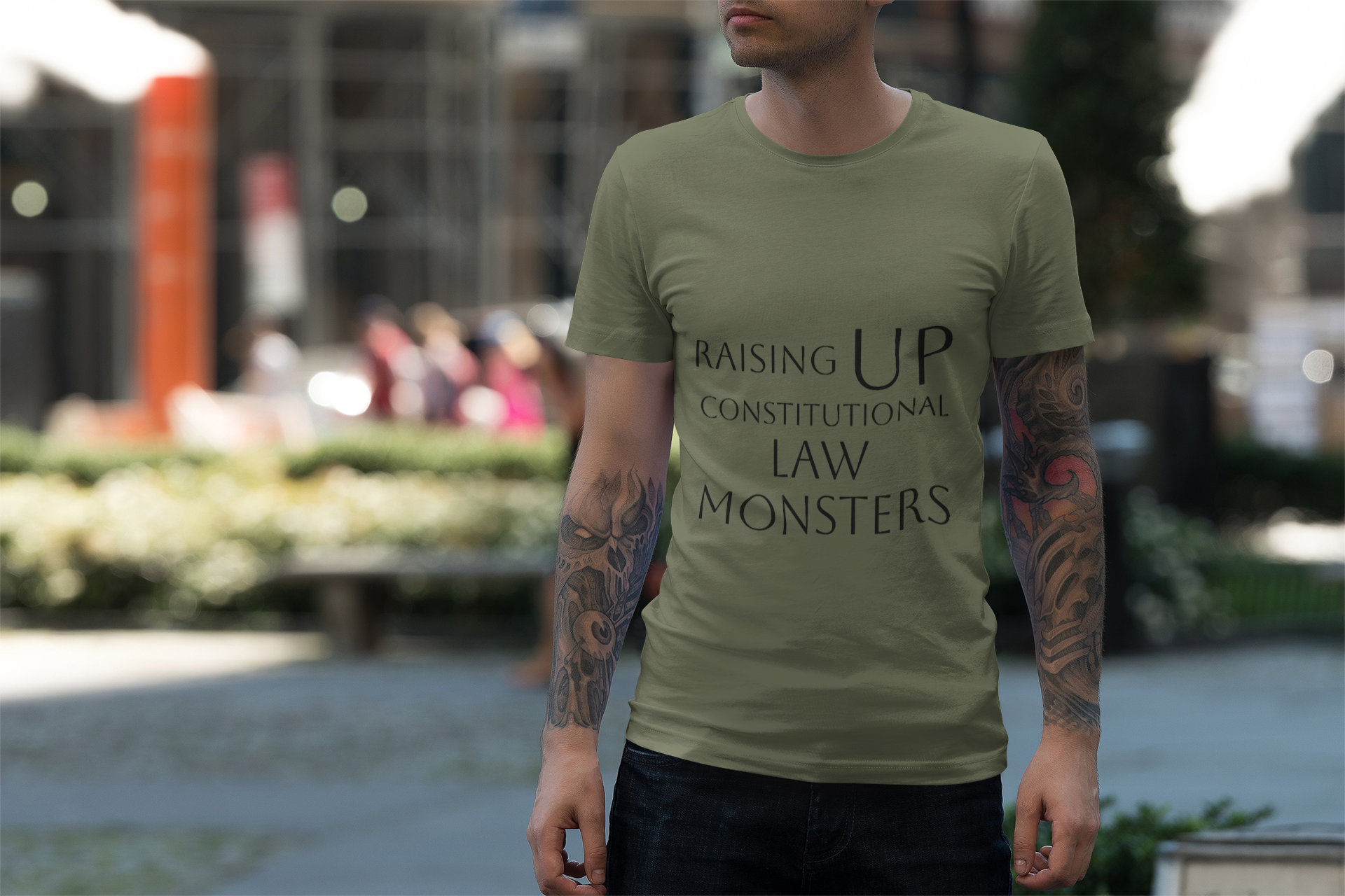 Constitutional Law Monsters Tee - Unisex Heavy Cotton Shirt for Legal Enthusiasts Constitutional Law Monsters Tee - Unisex Heavy Cotton Shirt for Legal Enthusiasts