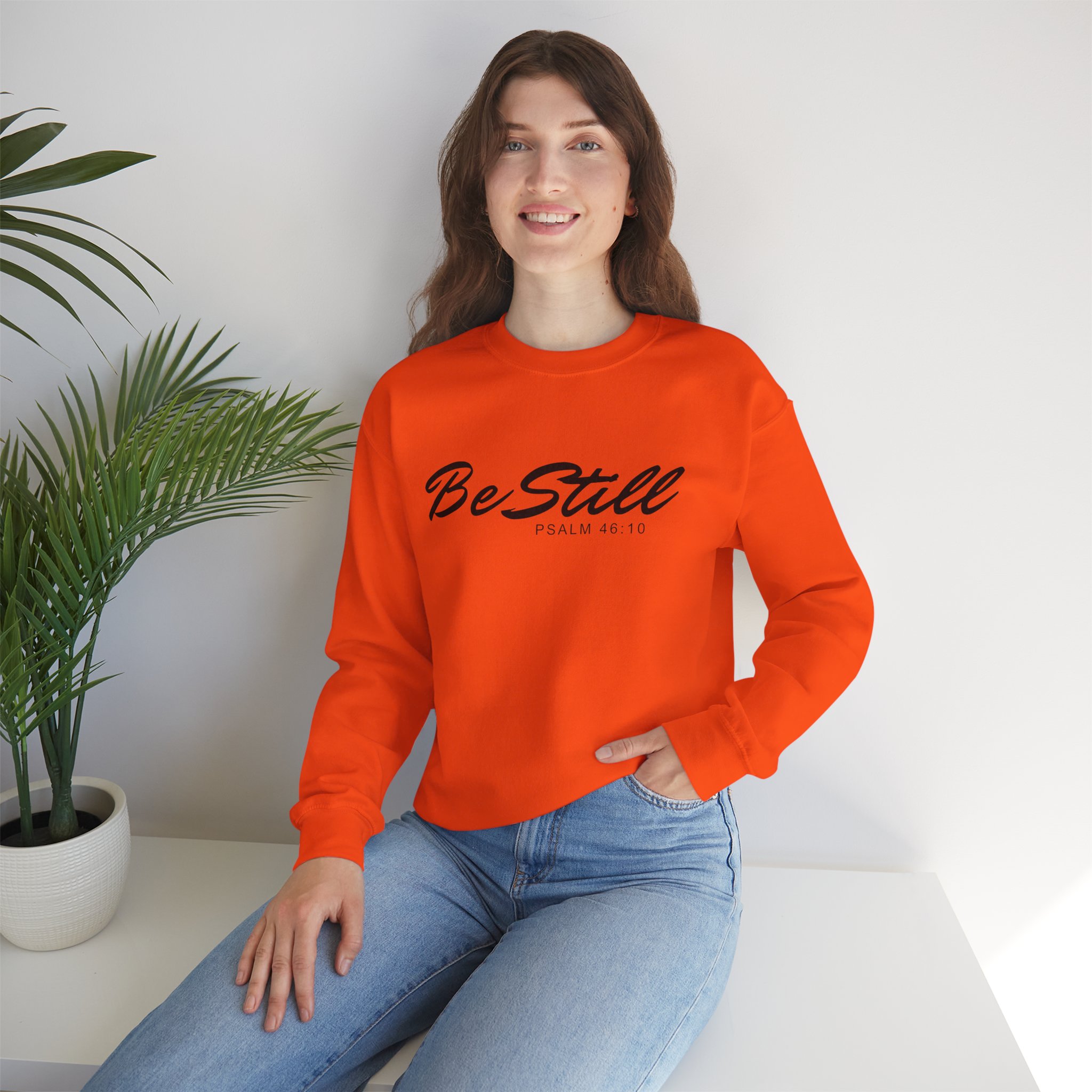 Be Still Unisex Heavy Blend™ Crewneck Sweatshirt product thumbnail image Be Still Unisex Heavy Blend™ Crewneck Sweatshirt product thumbnail image