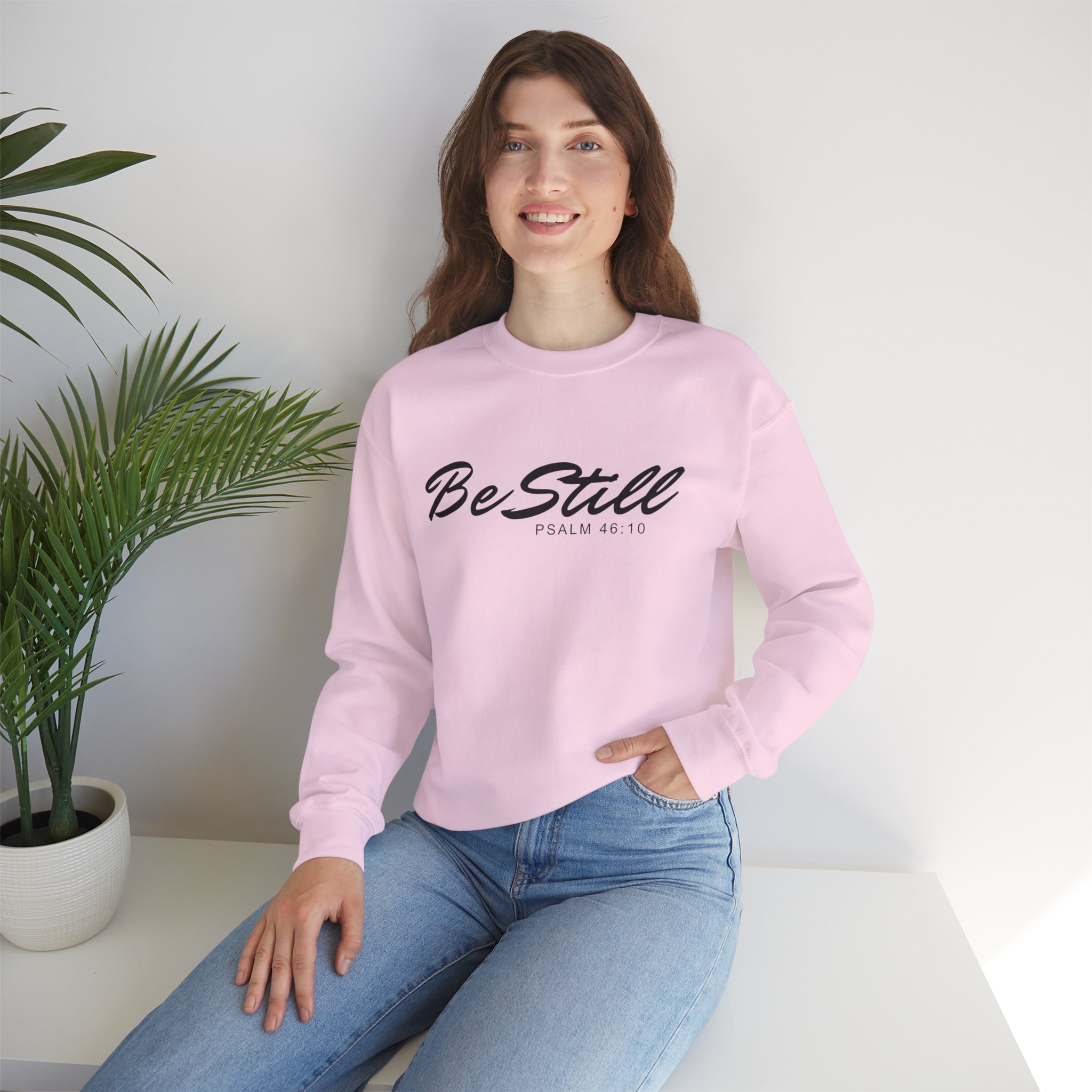 Be Still Unisex Heavy Blend™ Crewneck Sweatshirt product thumbnail image Be Still Unisex Heavy Blend™ Crewneck Sweatshirt product thumbnail image