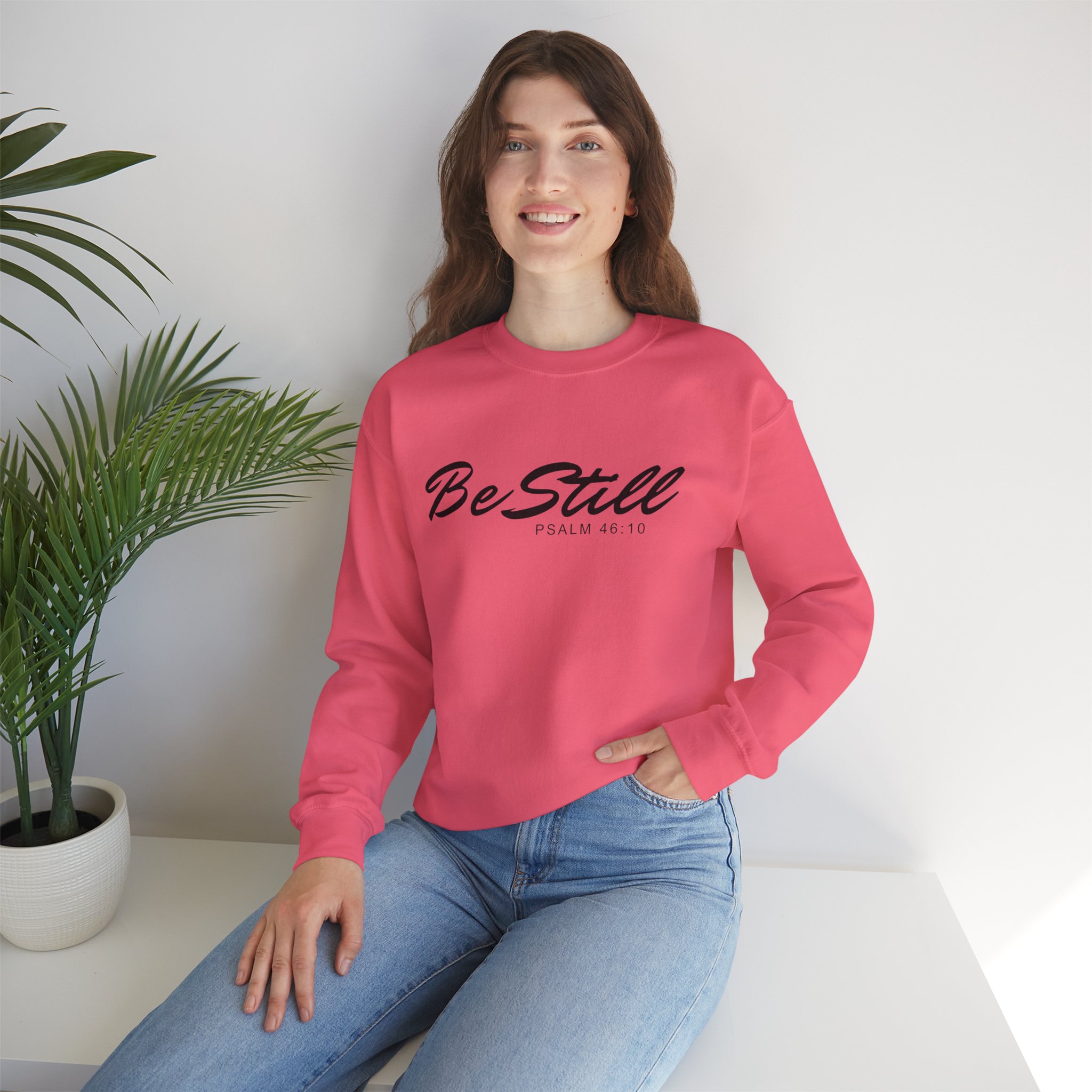 Be Still Unisex Heavy Blend™ Crewneck Sweatshirt product thumbnail image Be Still Unisex Heavy Blend™ Crewneck Sweatshirt product thumbnail image