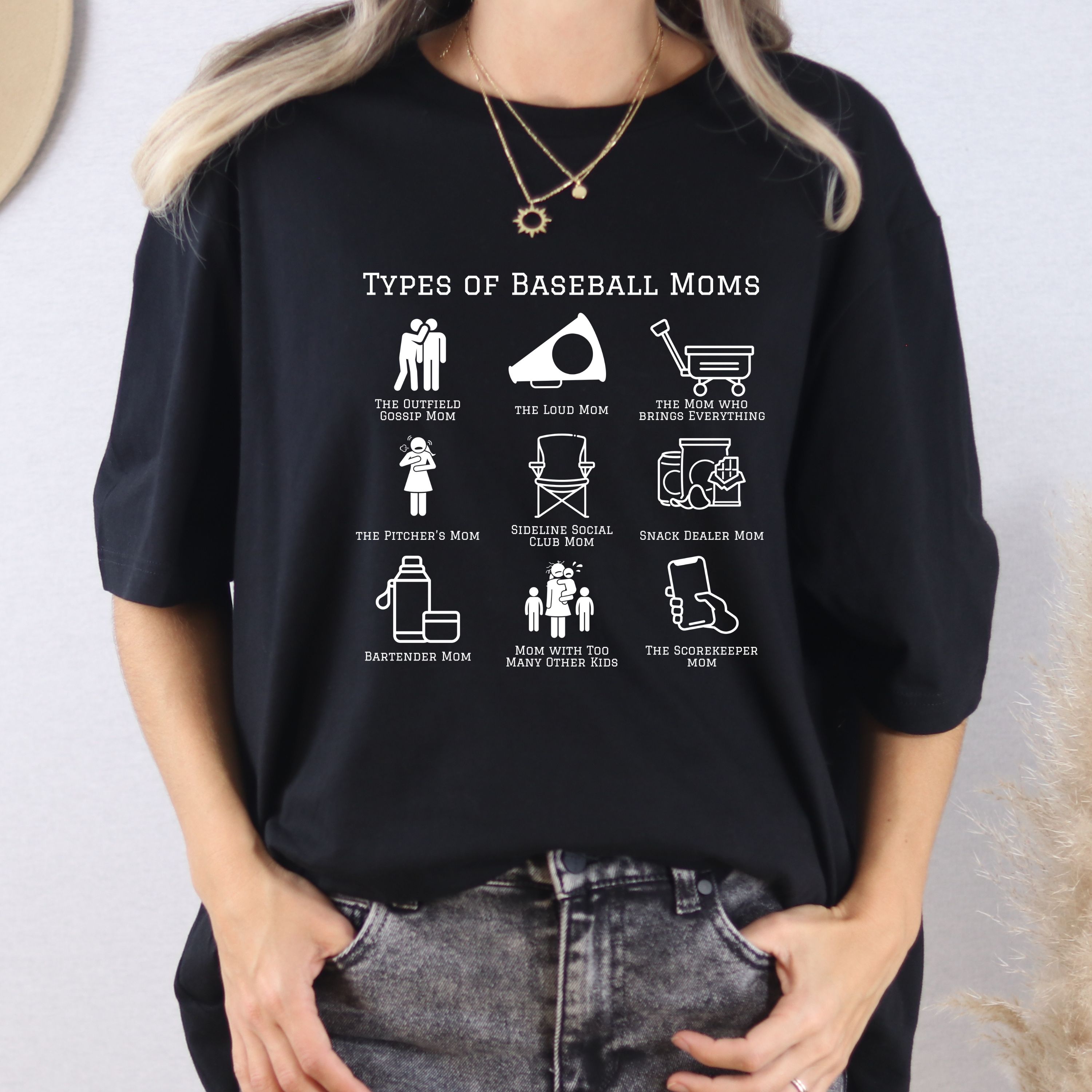 Types of Baseball Moms Adult Shirt product thumbnail image Types of Baseball Moms Adult Shirt product thumbnail image