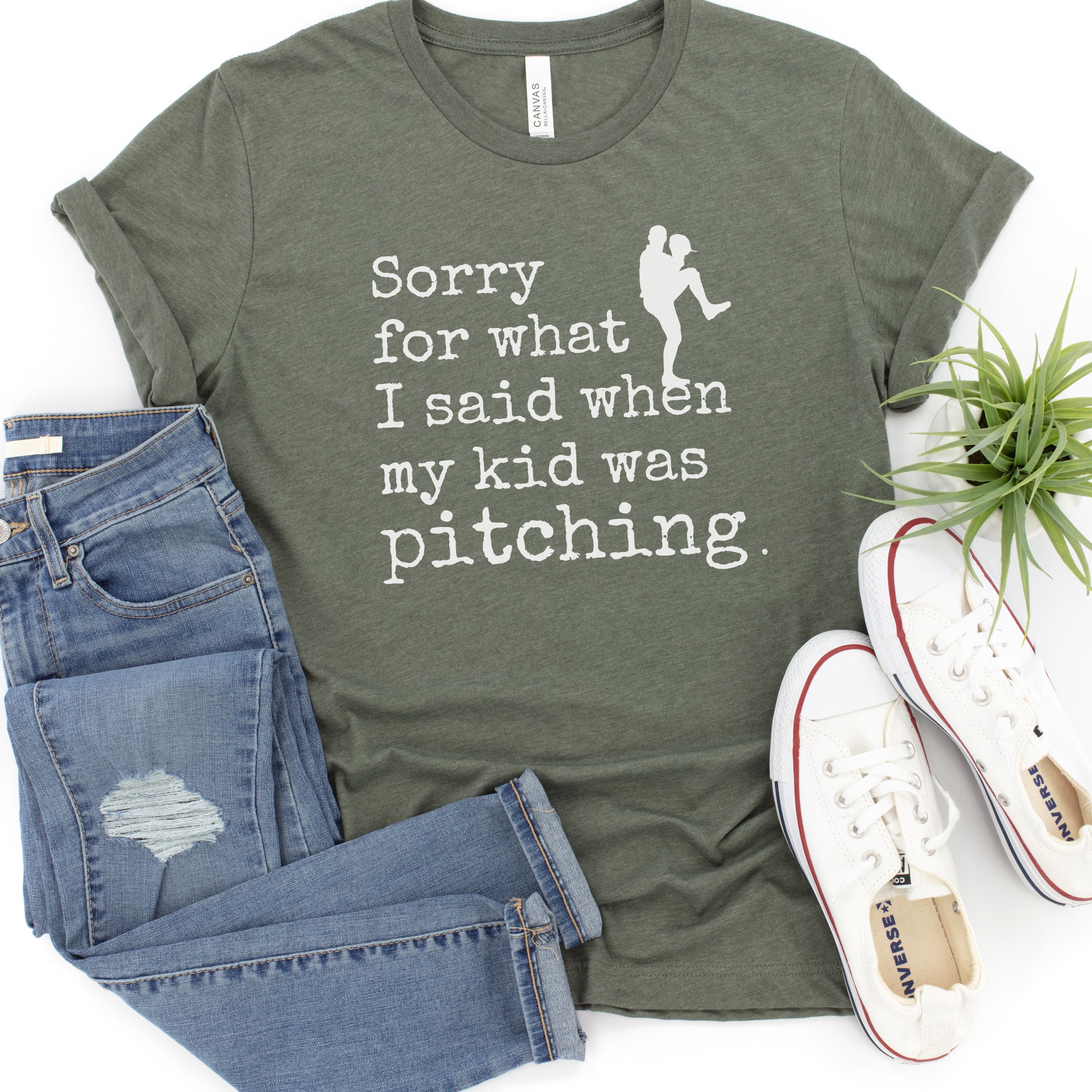 I'm Shirt Sorry for What I Said When My Kid was Pitching Adult Shirt I'm Shirt Sorry for What I Said When My Kid was Pitching Adult Shirt