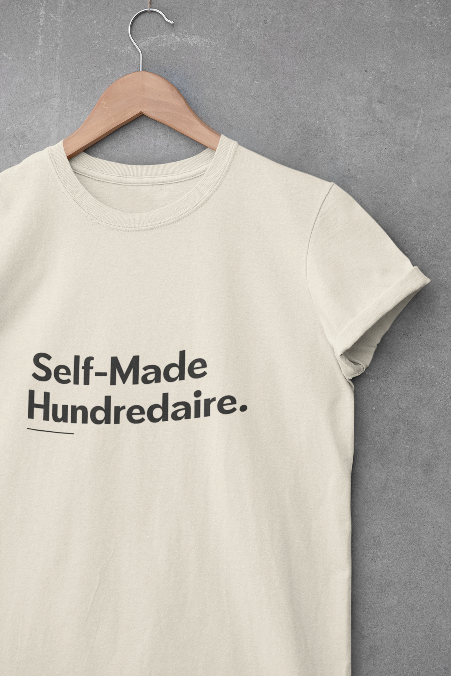 Self-Made Hundredaire Minimalistic Design - Unisex T-shirt product thumbnail image Self-Made Hundredaire Minimalistic Design - Unisex T-shirt product thumbnail image