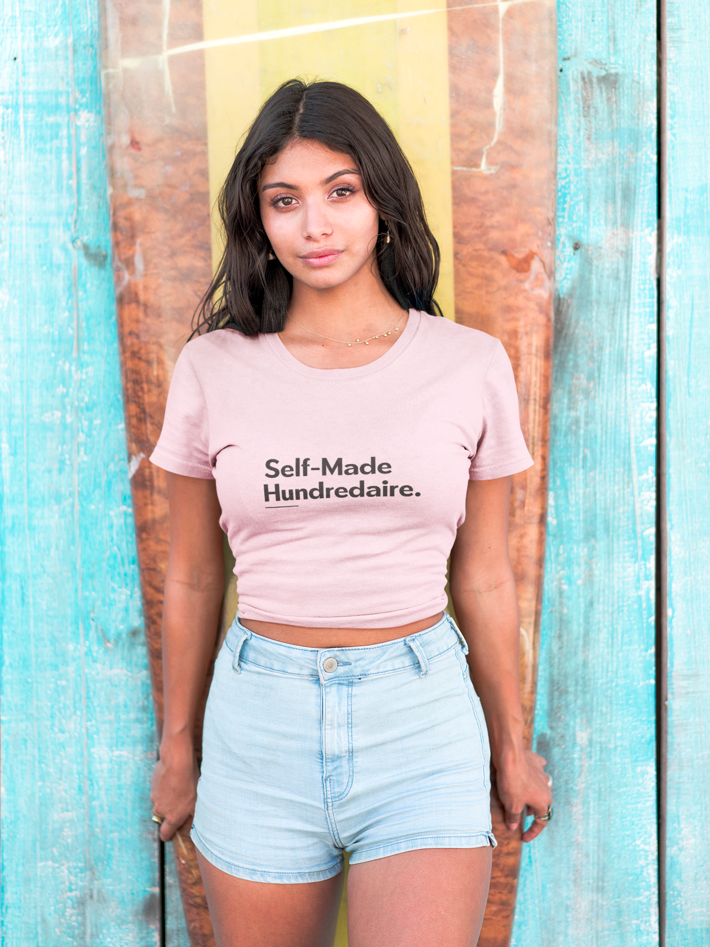 Self-Made Hundredaire Minimalistic Design - Unisex T-shirt product thumbnail image Self-Made Hundredaire Minimalistic Design - Unisex T-shirt product thumbnail image