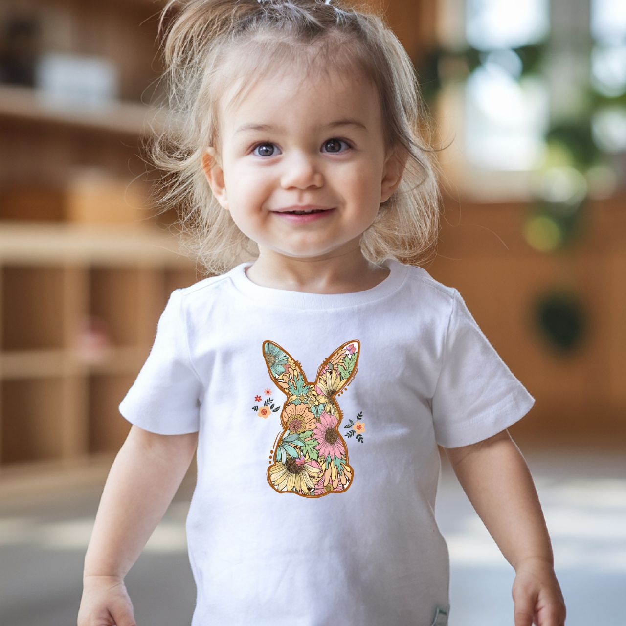 Floral Easter Infant Tee - Cute Bunny Graphic for Baby Celebrations Floral Easter Infant Tee - Cute Bunny Graphic for Baby Celebrations