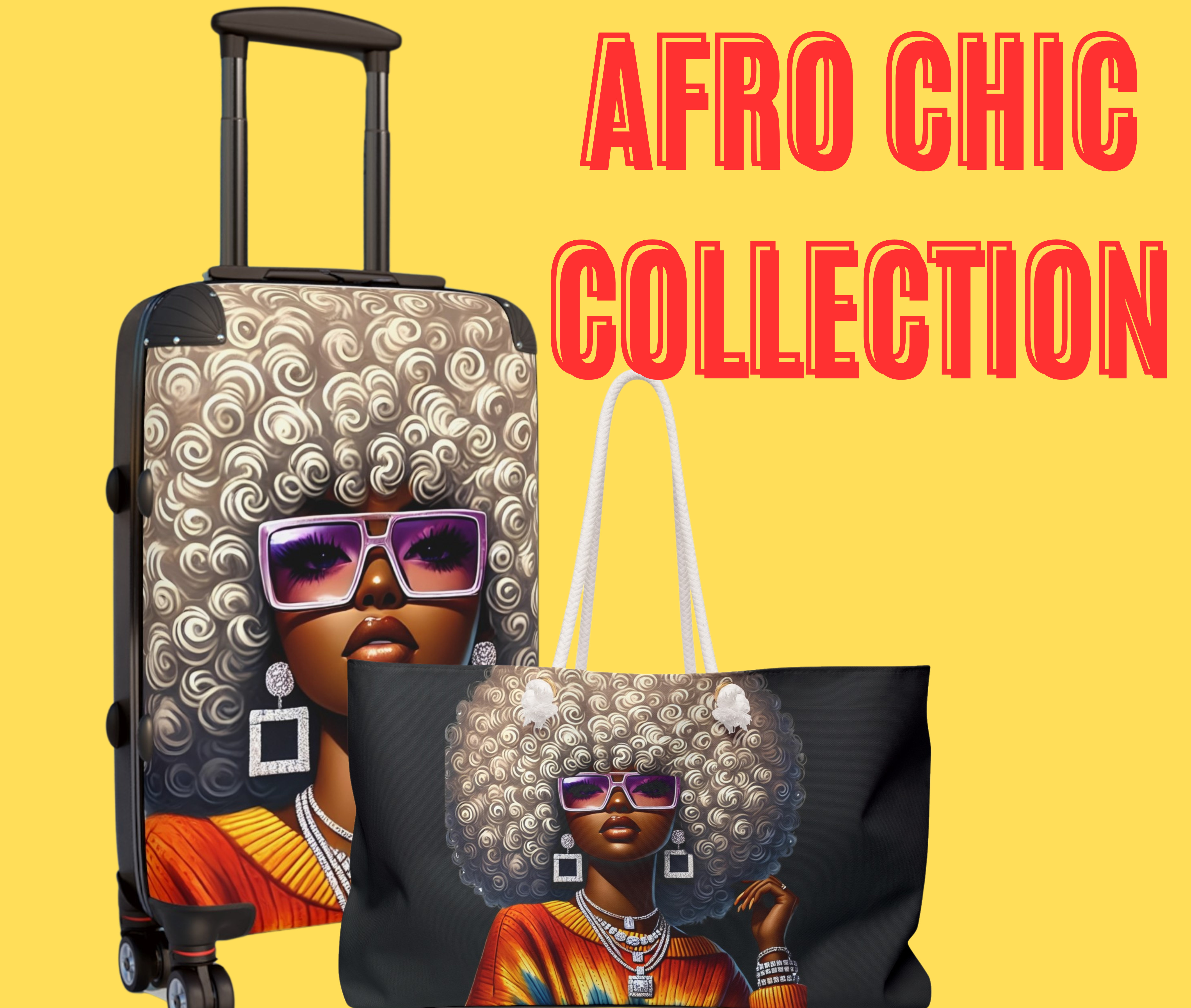 Afro Chic Luxe Weekender Tote product thumbnail image