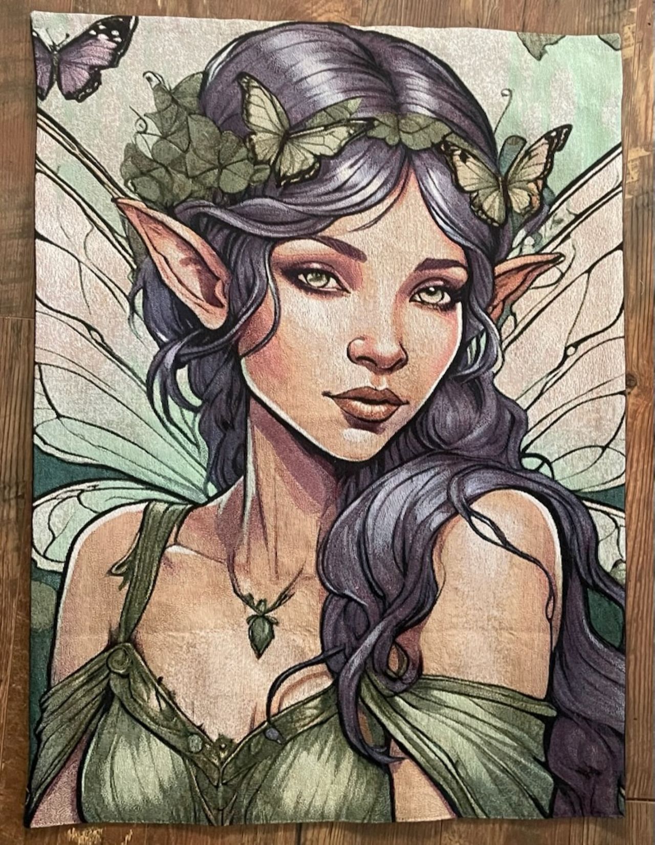 Mystical Fairy Wall Tapestry - Enchanting Home Decor for Spiritual Lovers, Boho Wall Hanging, Fantasy Art for Living Room, Bedroom, and Meditation Spaces by CarmaQuanTarot product thumbnail image