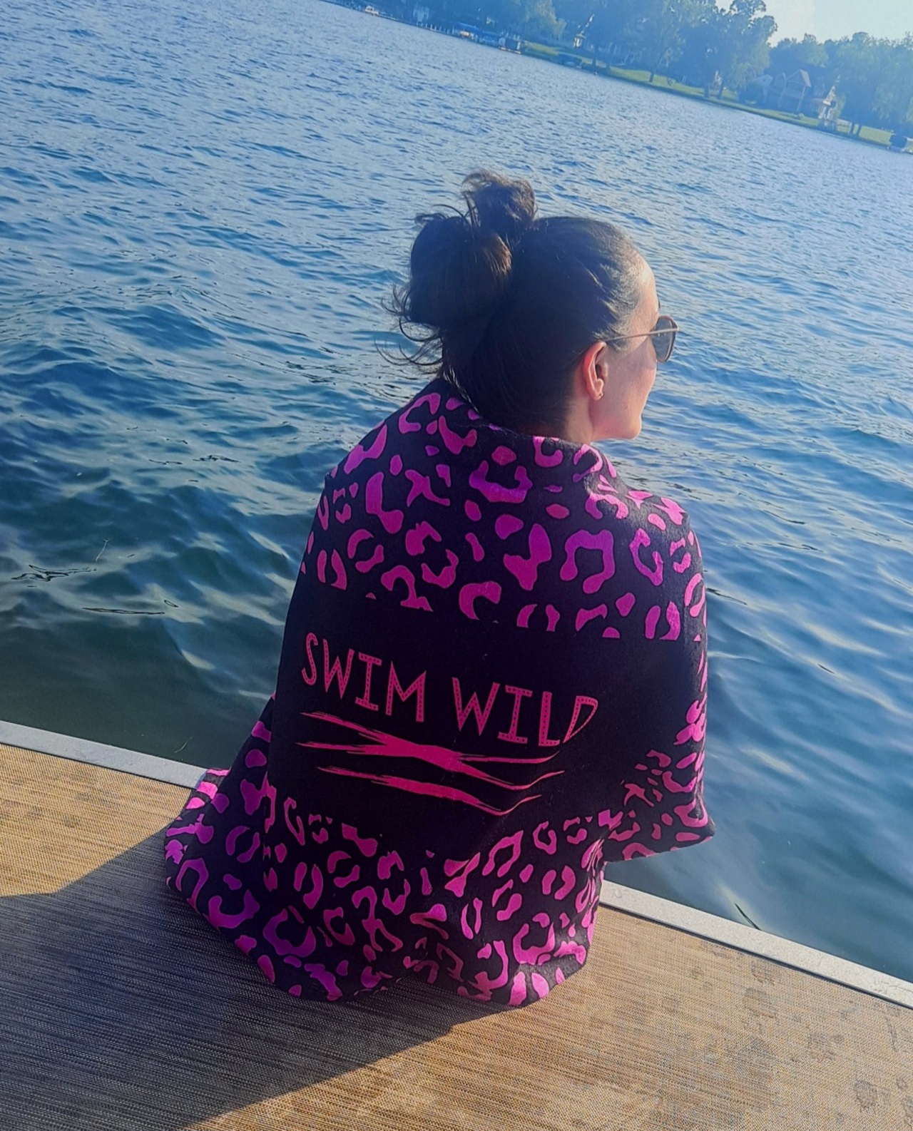 'Swim Wild' (Version 1) Beach/Swim Towel product thumbnail image 'Swim Wild' (Version 1) Beach/Swim Towel product thumbnail image