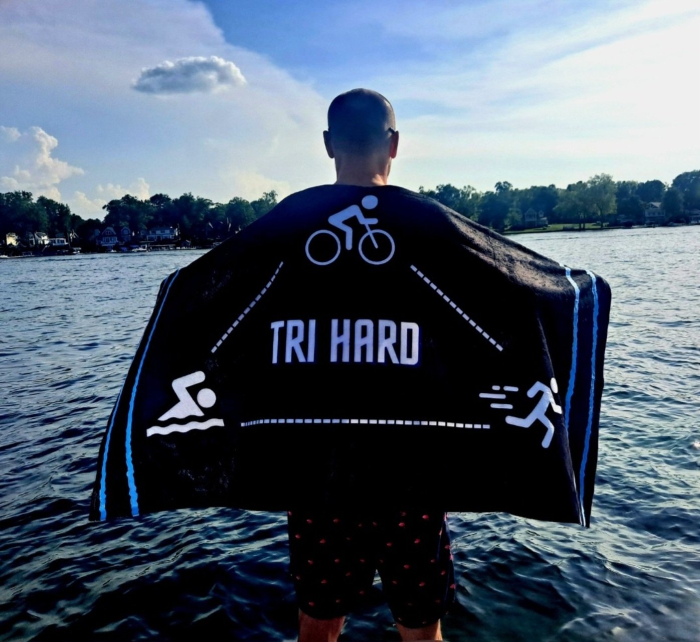 'Tri Hard' Beach/Swim Towel product thumbnail image 'Tri Hard' Beach/Swim Towel product thumbnail image