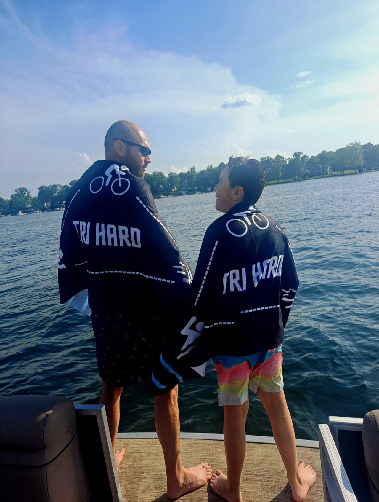 'Tri Hard' Beach/Swim Towel product thumbnail image 'Tri Hard' Beach/Swim Towel product thumbnail image