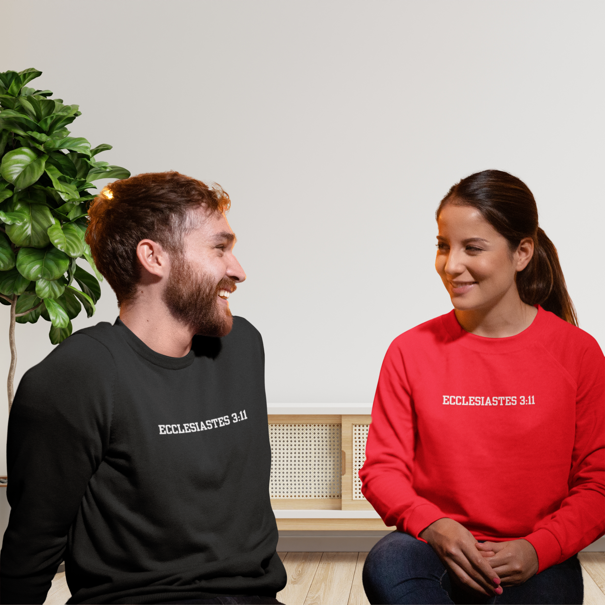 Trust God's Timing Eccleciastes 3:11, Unisex Crewneck Sweatshirt, Christian Gift, Faith Gift, Gift for Women, Gift for Men product thumbnail image