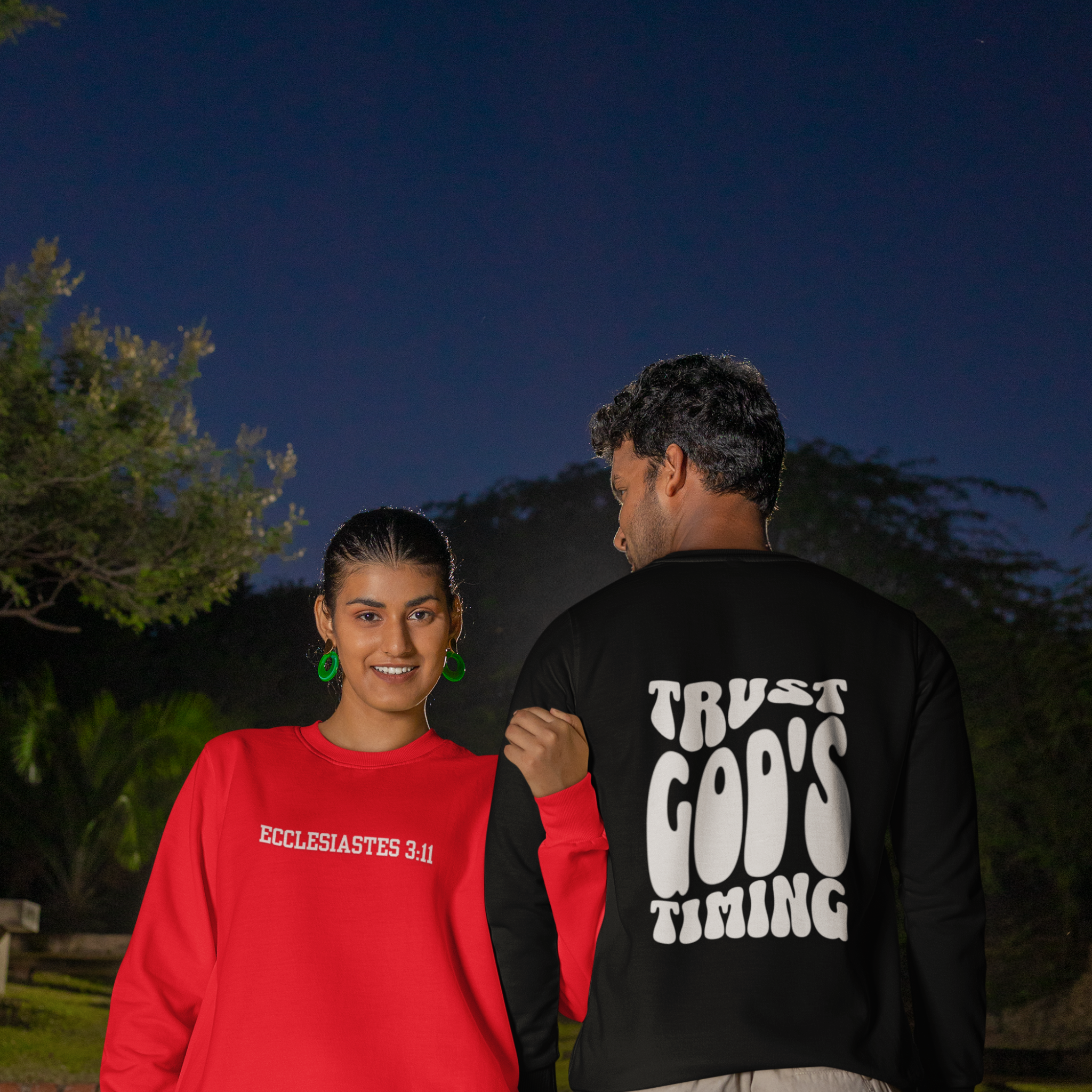 Trust God's Timing Eccleciastes 3:11, Unisex Crewneck Sweatshirt, Christian Gift, Faith Gift, Gift for Women, Gift for Men product thumbnail image Trust God's Timing Eccleciastes 3:11, Unisex Crewneck Sweatshirt, Christian Gift, Faith Gift, Gift for Women, Gift for Men product thumbnail image