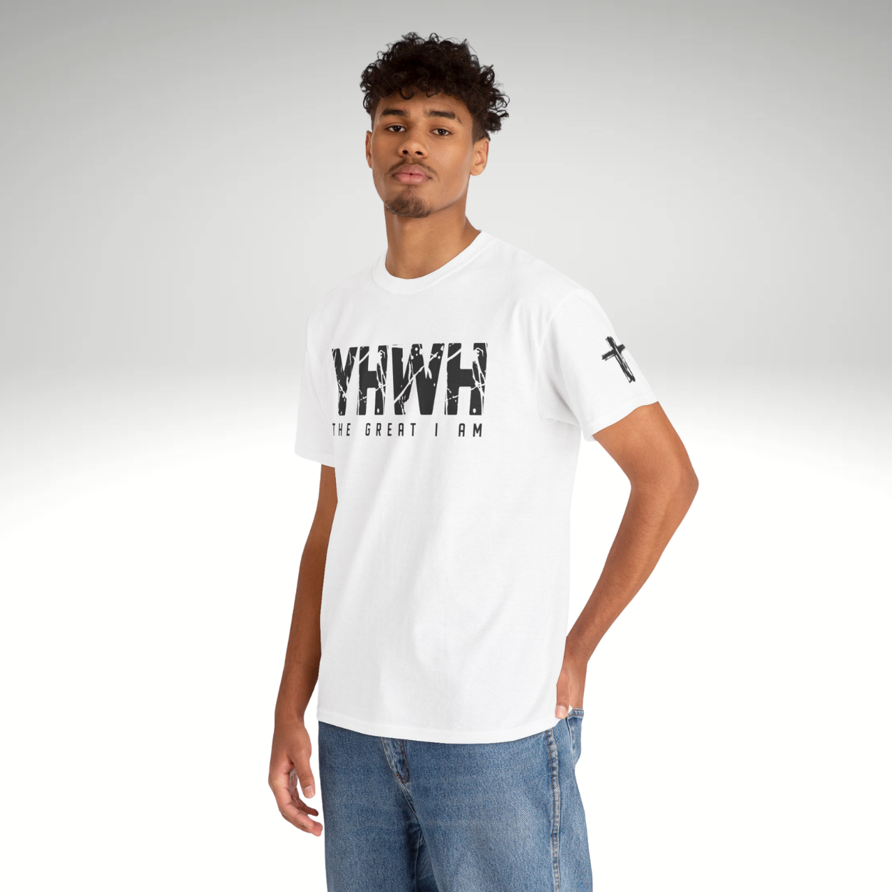 YHWH Unisex Heavy Cotton Tee product thumbnail image YHWH Unisex Heavy Cotton Tee product thumbnail image