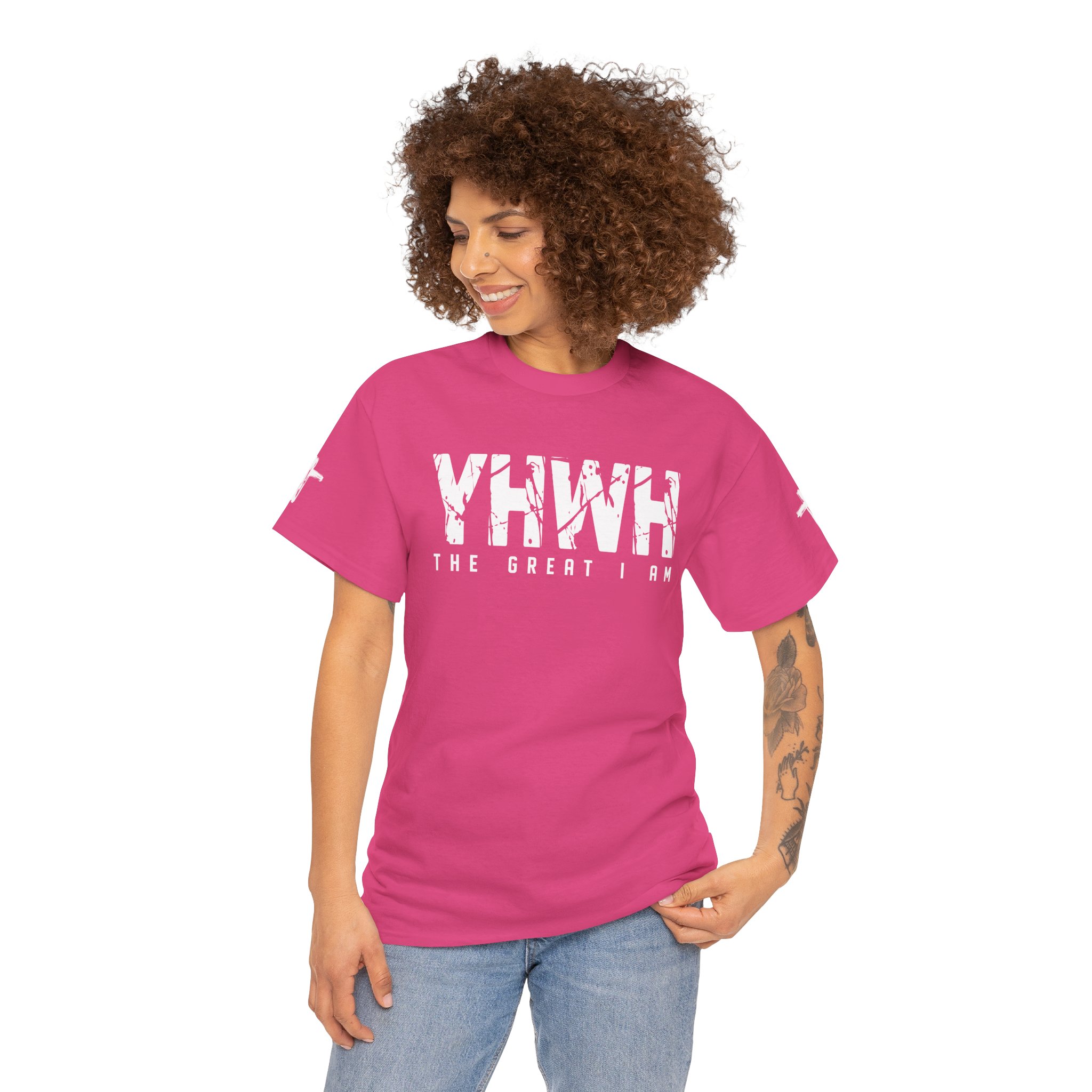 YHWH Unisex Heavy Cotton Tee product thumbnail image YHWH Unisex Heavy Cotton Tee product thumbnail image