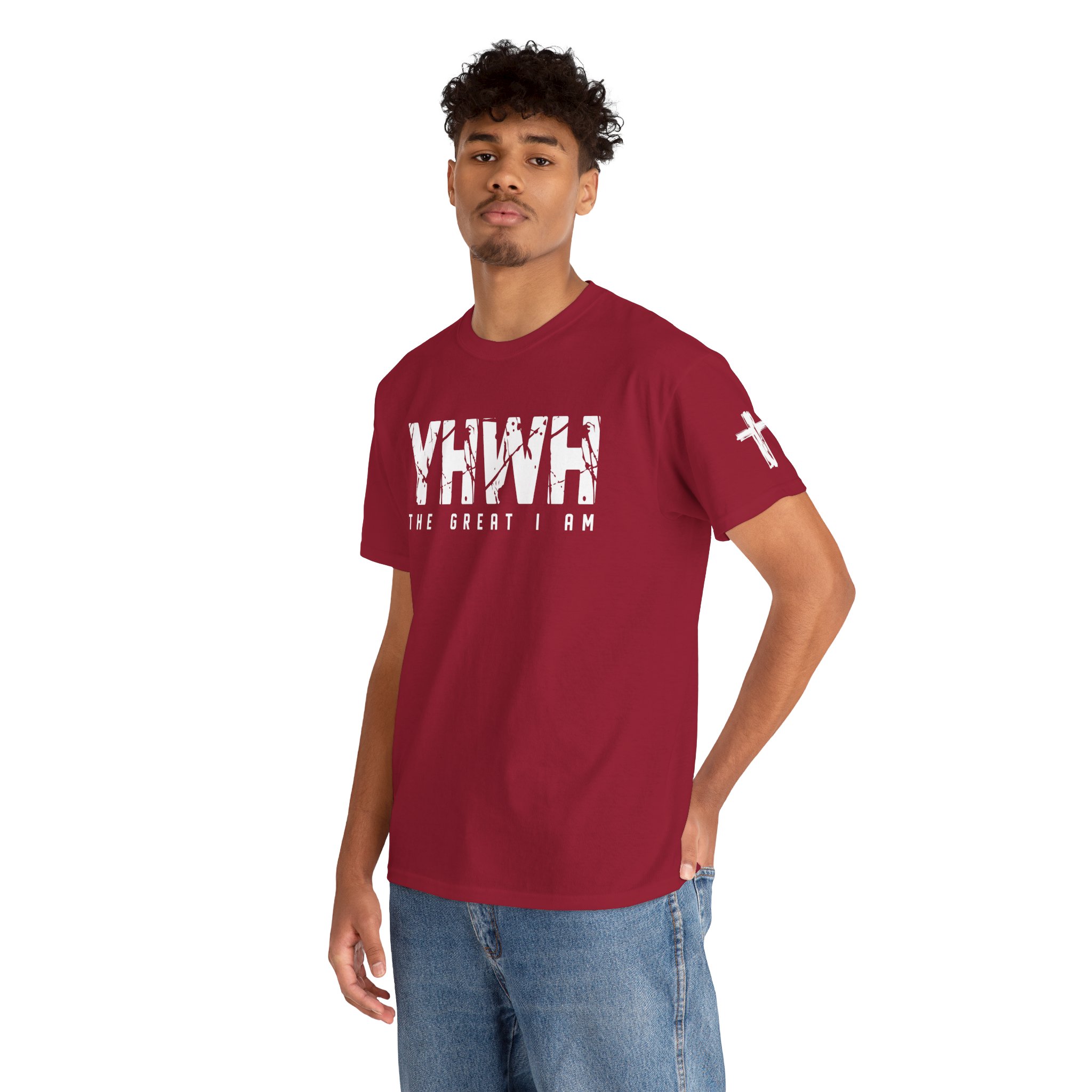 YHWH Unisex Heavy Cotton Tee product thumbnail image YHWH Unisex Heavy Cotton Tee product thumbnail image