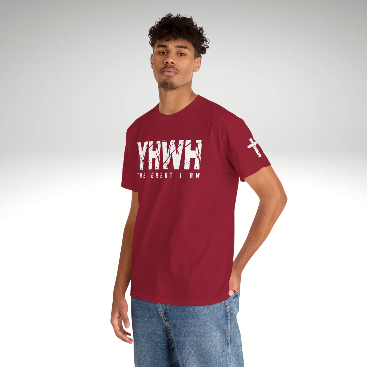 YHWH Unisex Heavy Cotton Tee product thumbnail image YHWH Unisex Heavy Cotton Tee product thumbnail image