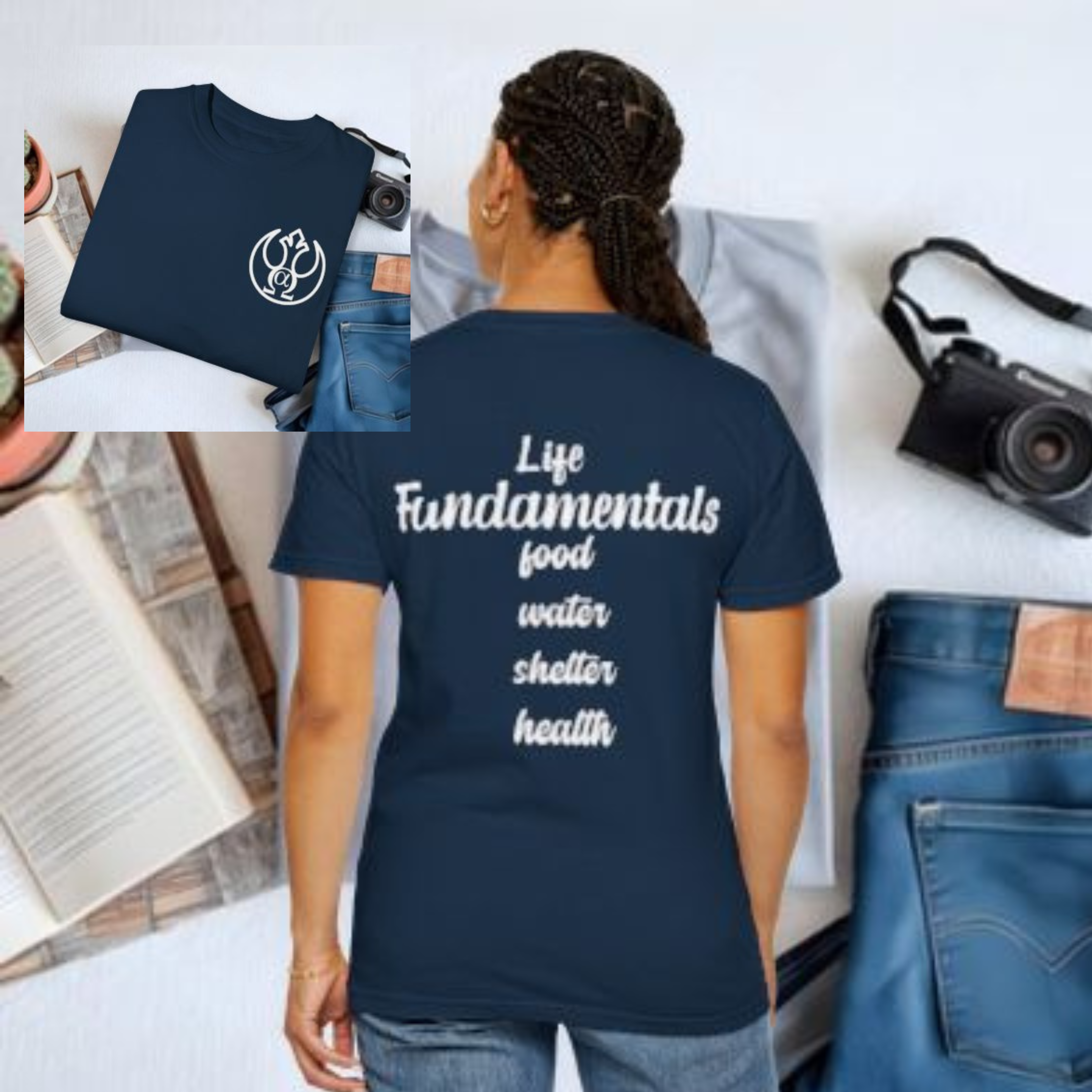 Graphic T-Shirt Life Fundamentals Food Water Shelter Health product thumbnail image