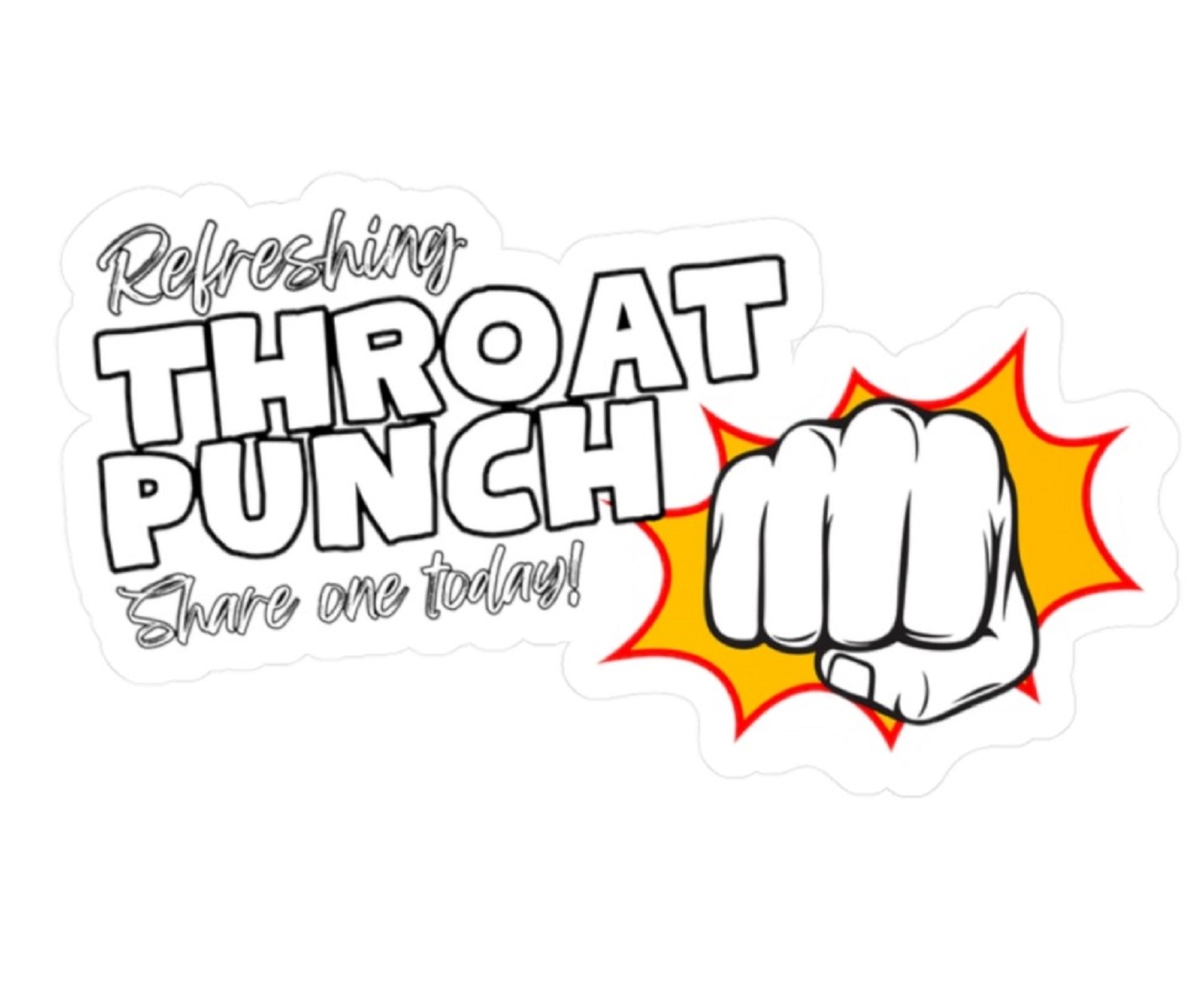"Refreshing Throat Punch" Vinyl Decals product thumbnail image "Refreshing Throat Punch" Vinyl Decals product thumbnail image