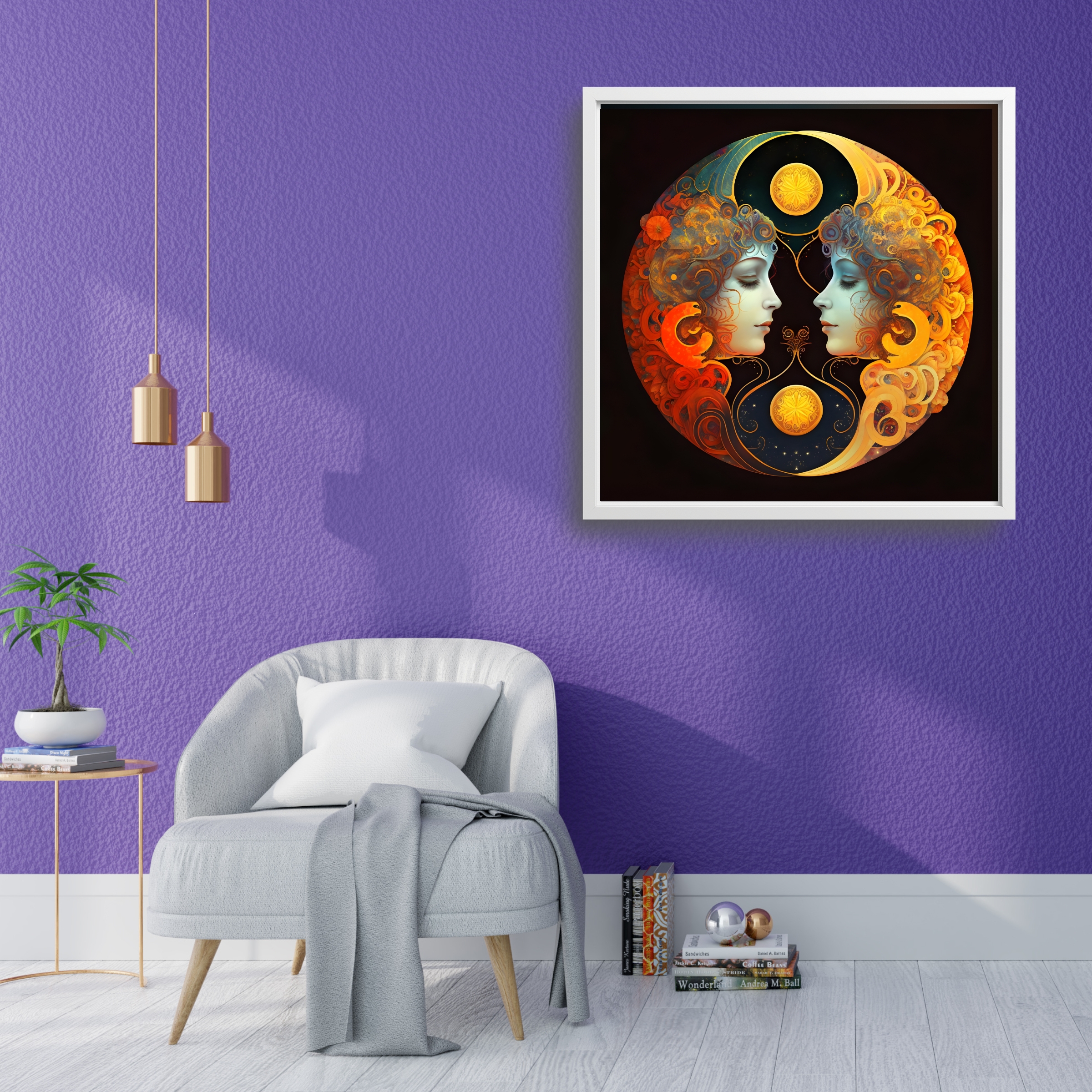 Gemini the Twins Astrological Zodiac Sign Matte Paper Printed Poster