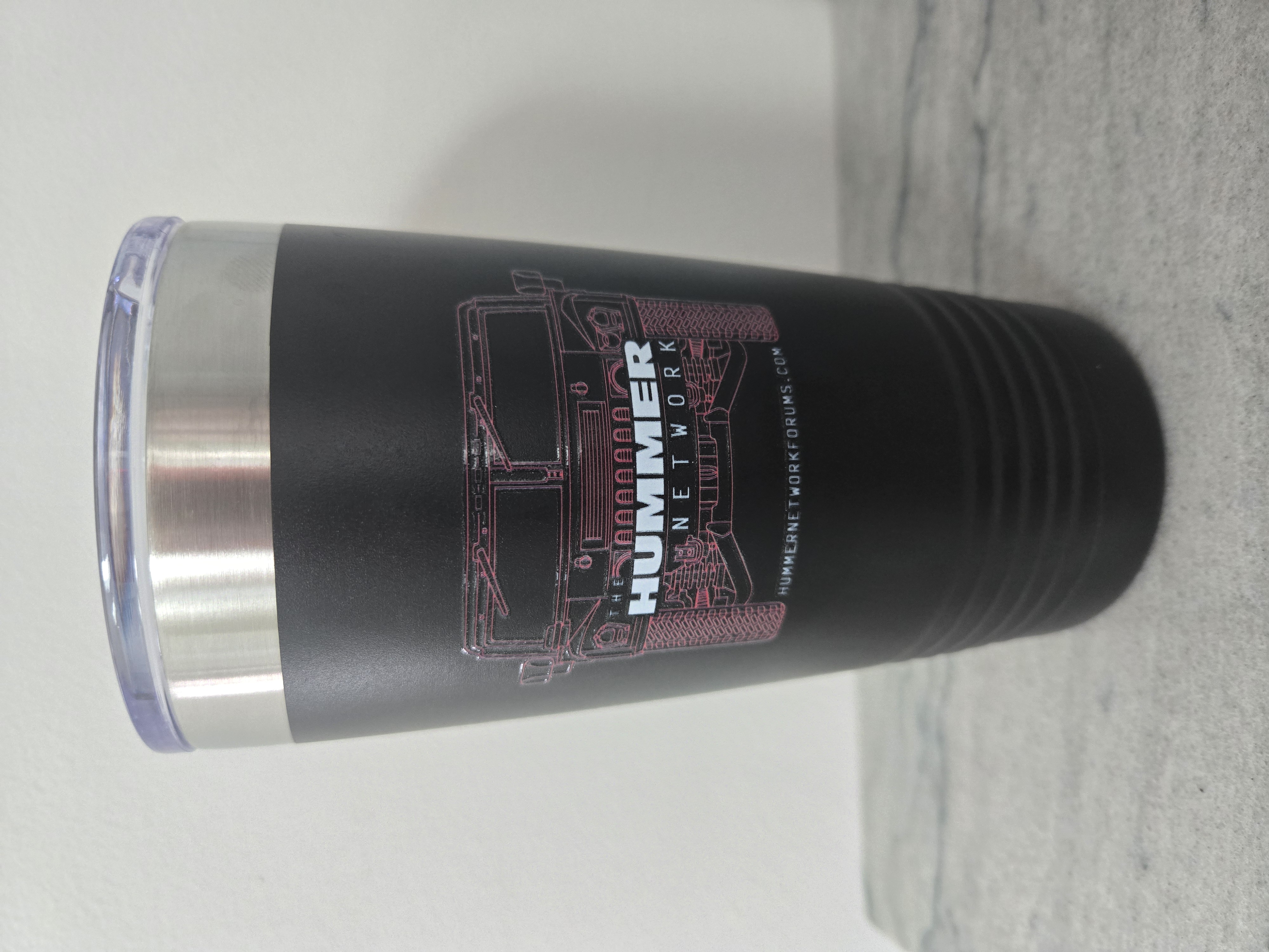 Hummer Network 20oz Insulated Tumbler - Dark product thumbnail image Hummer Network 20oz Insulated Tumbler - Dark product thumbnail image