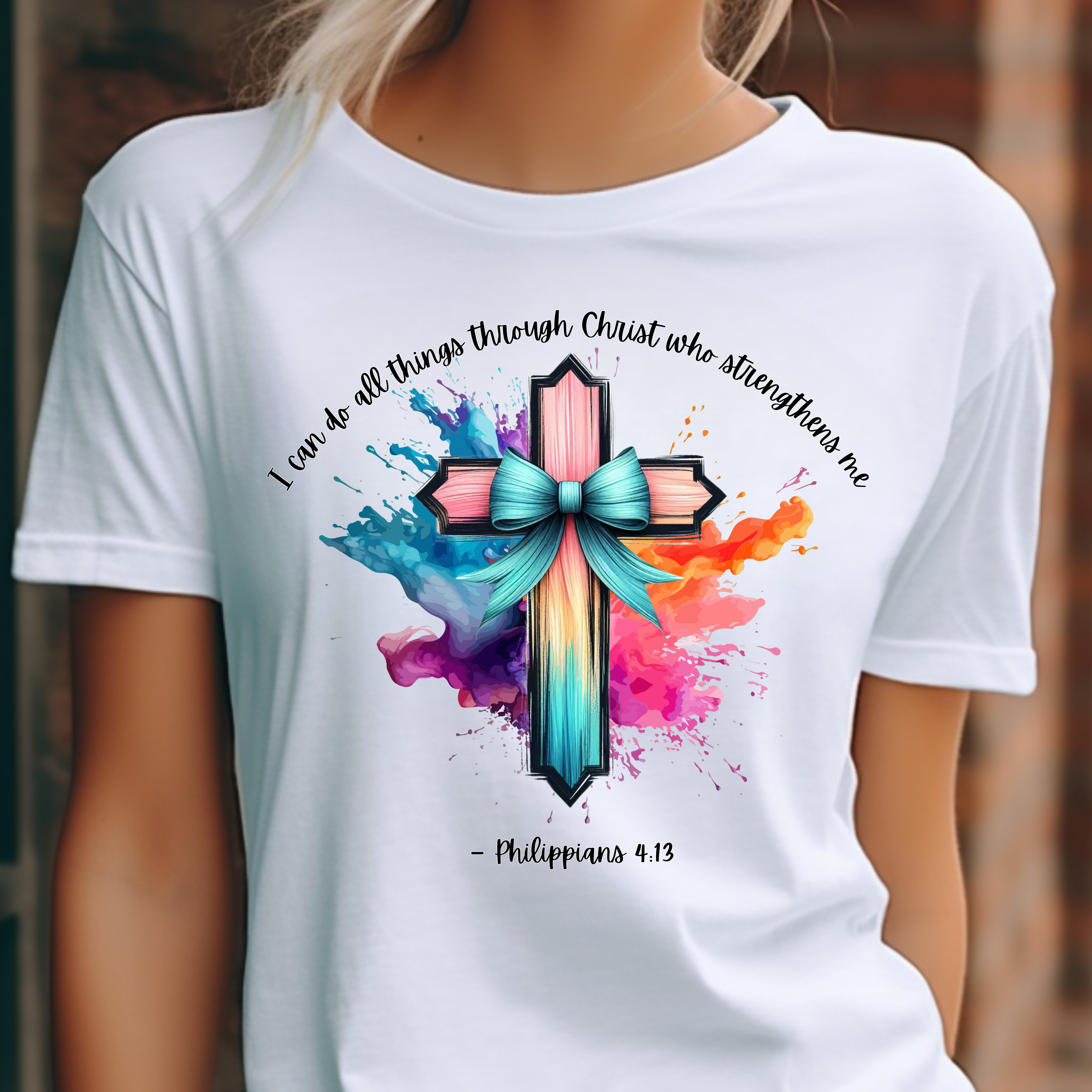 Faith Over fear- Philippians 4:13 Inspired Tee product thumbnail image Faith Over fear- Philippians 4:13 Inspired Tee product thumbnail image