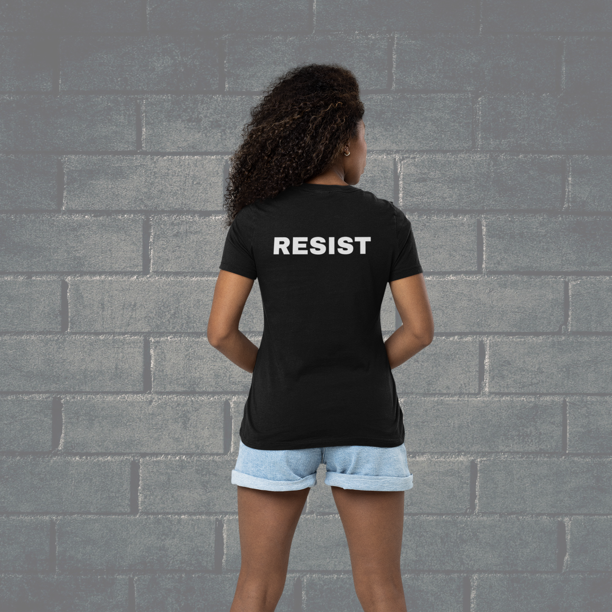 Resist Women's T-Shirt (Back Print Only)
