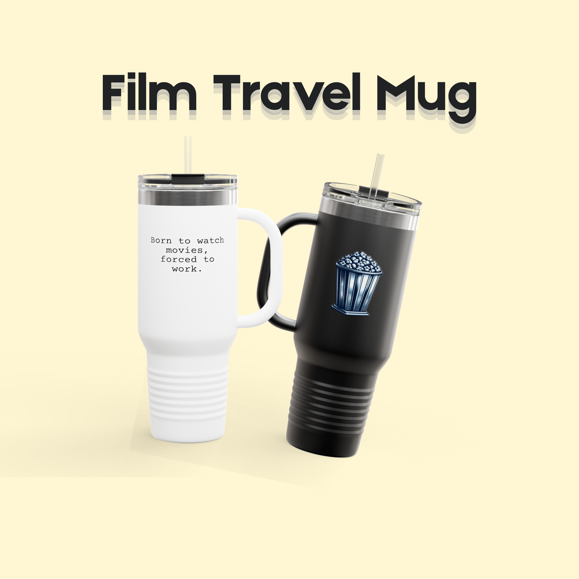 Film Insulated Travel Mug, 40oz