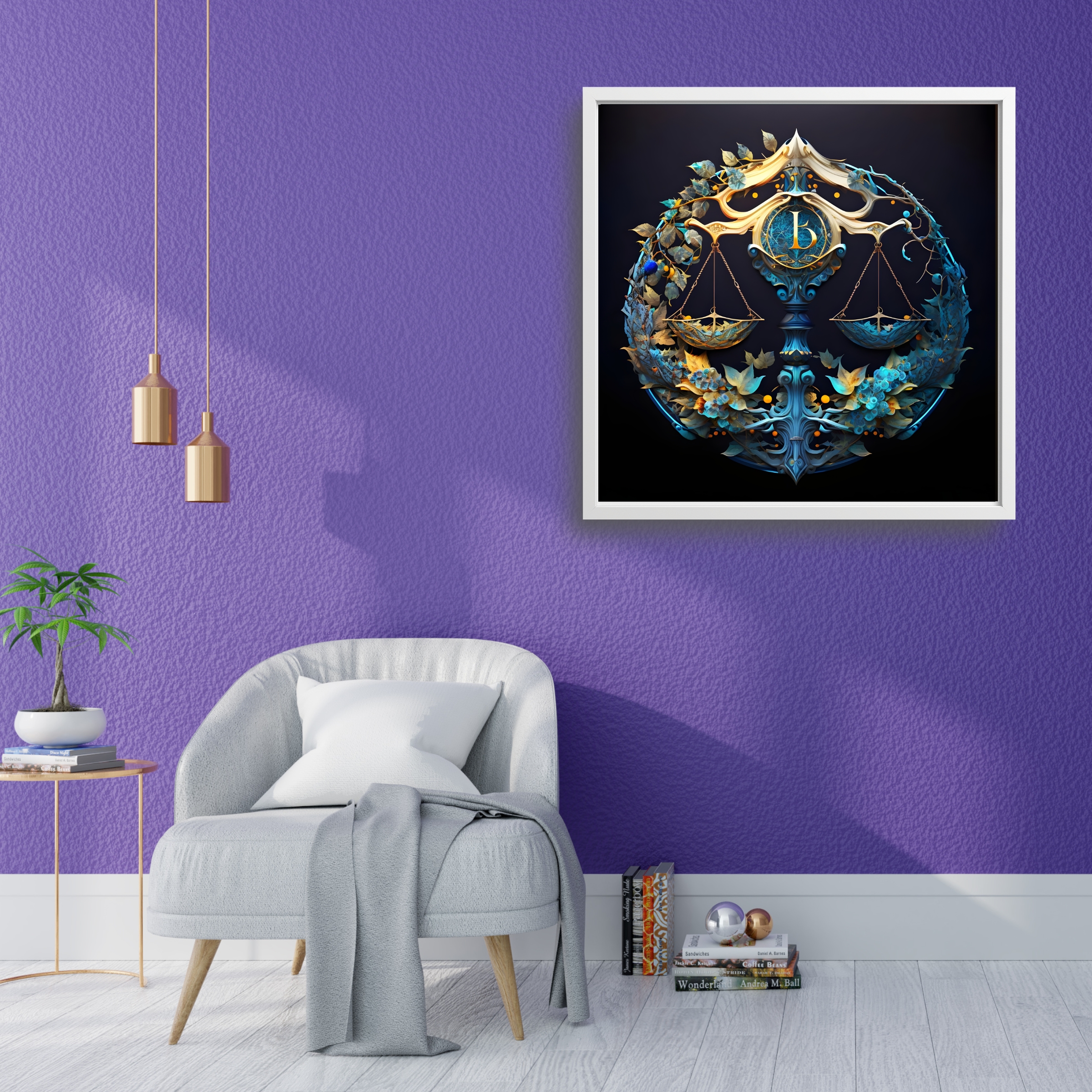 Libra the Scales Astrological Zodiac Sign Matte Paper Poster