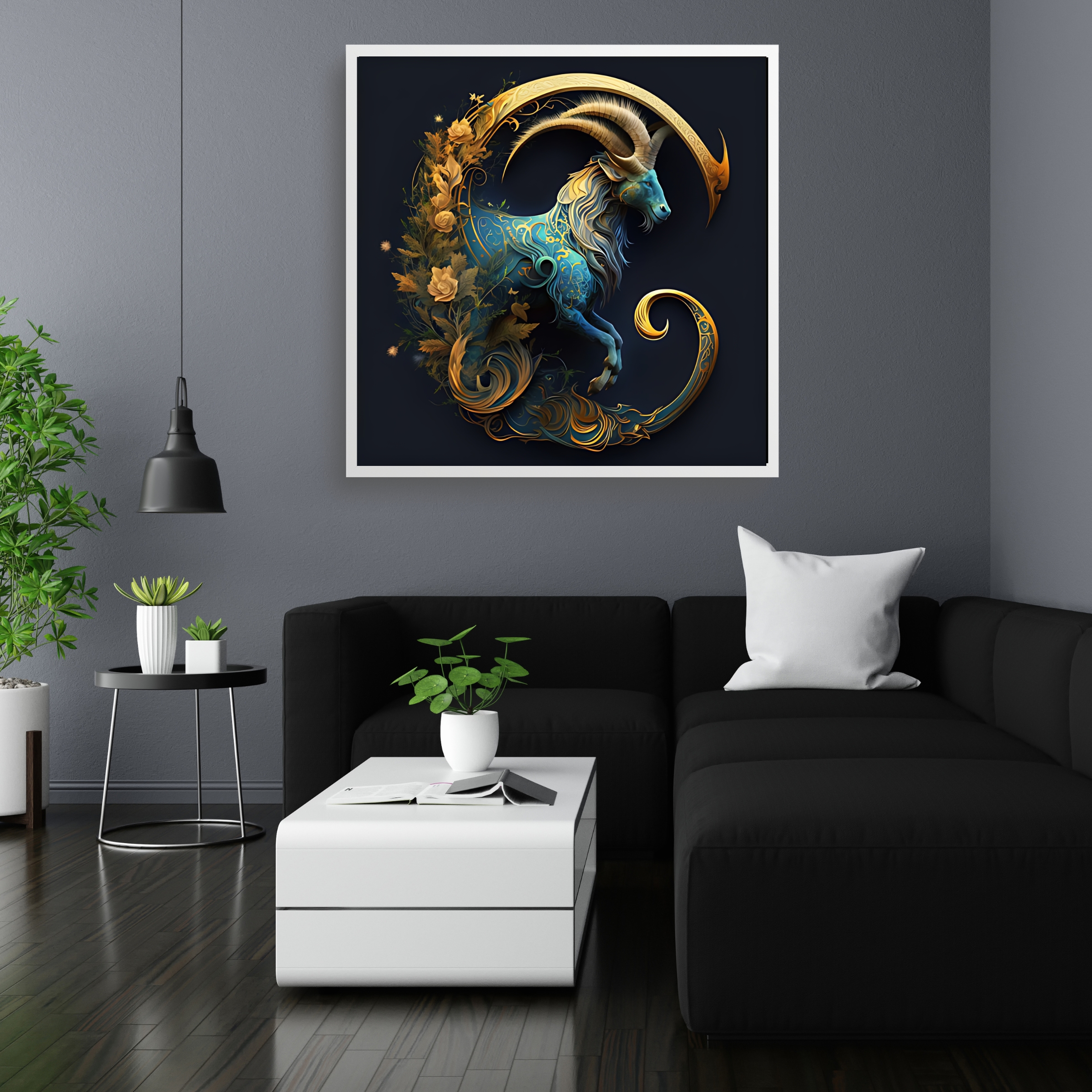 Capricorn the Goat Astrological Zodiac Sign Matte Paper Printed Poster