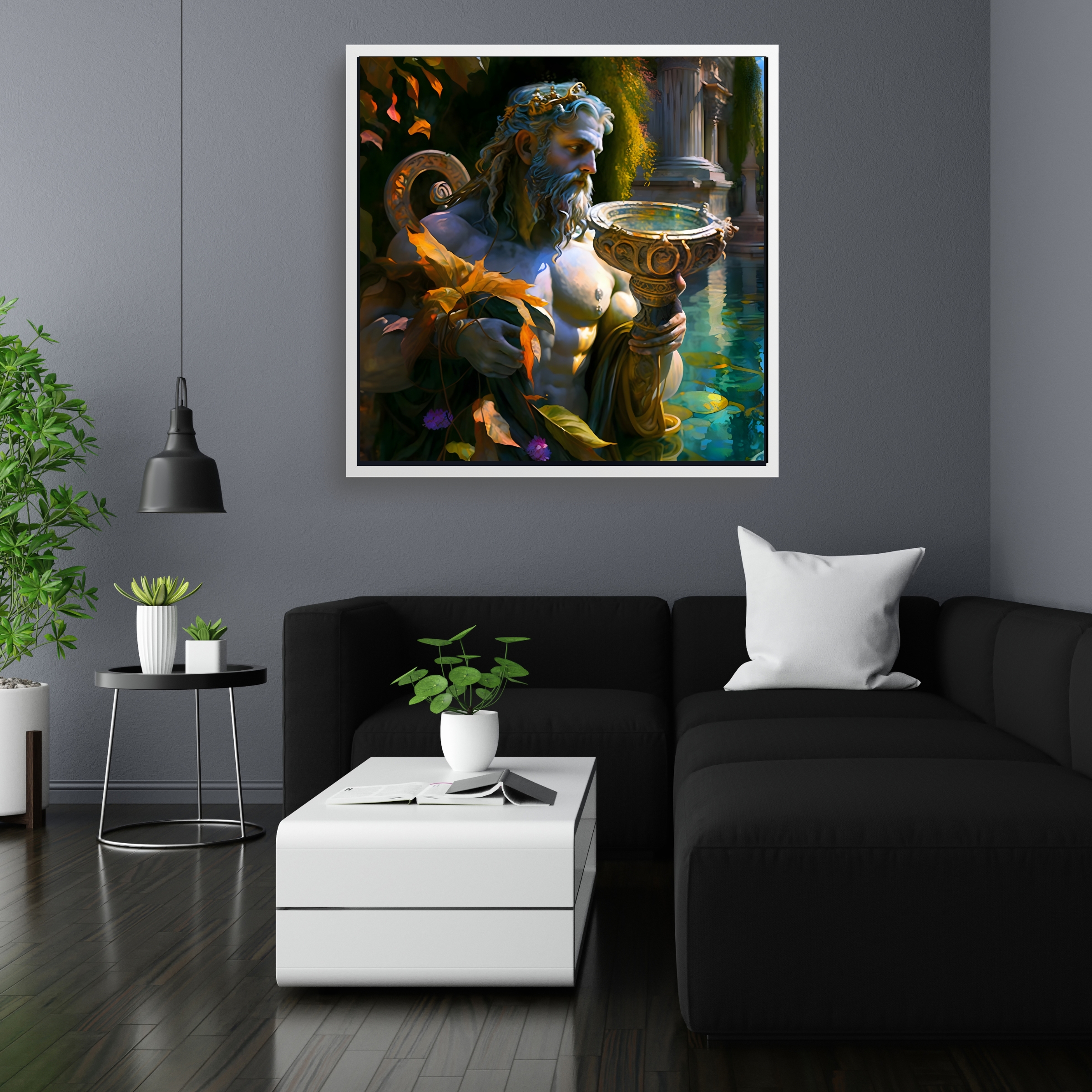Aquarius the Water Bearer Astrological Zodiac Sign Matte Paper Poster